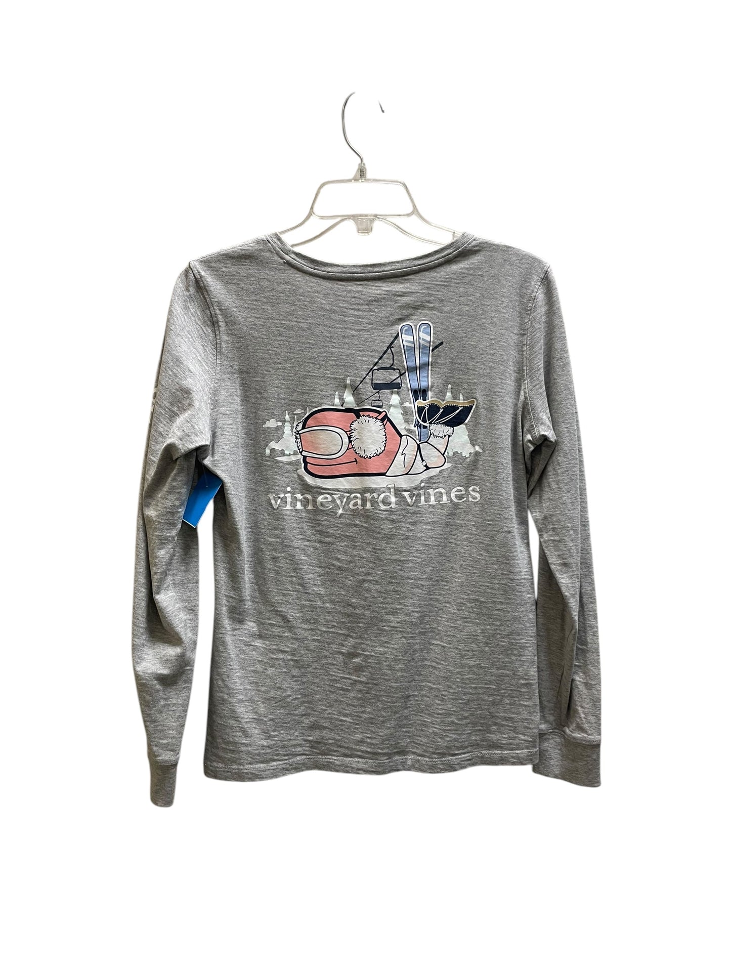 Top Long Sleeve By Vineyard Vines In Grey, Size: Xs