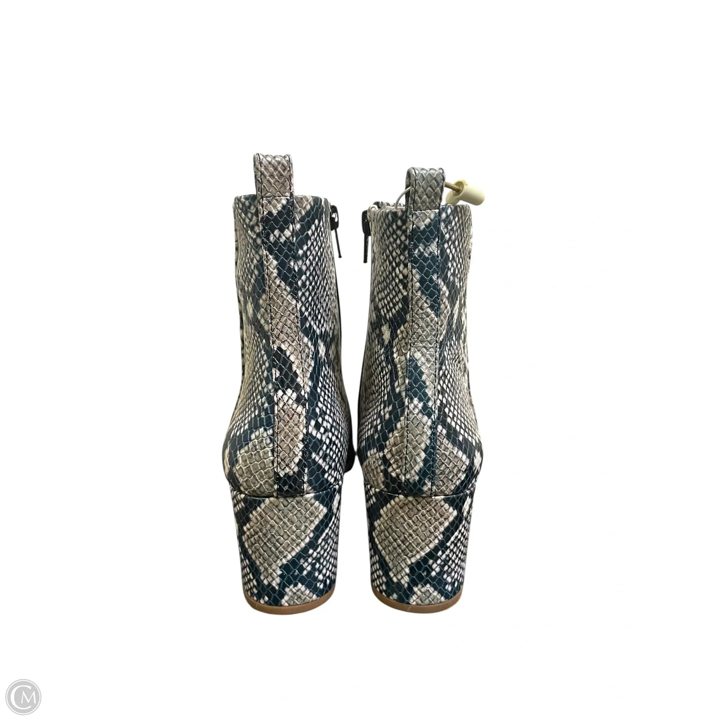 Boots Ankle Heels By Gianni Bini In Snakeskin Print, Size: 8.5