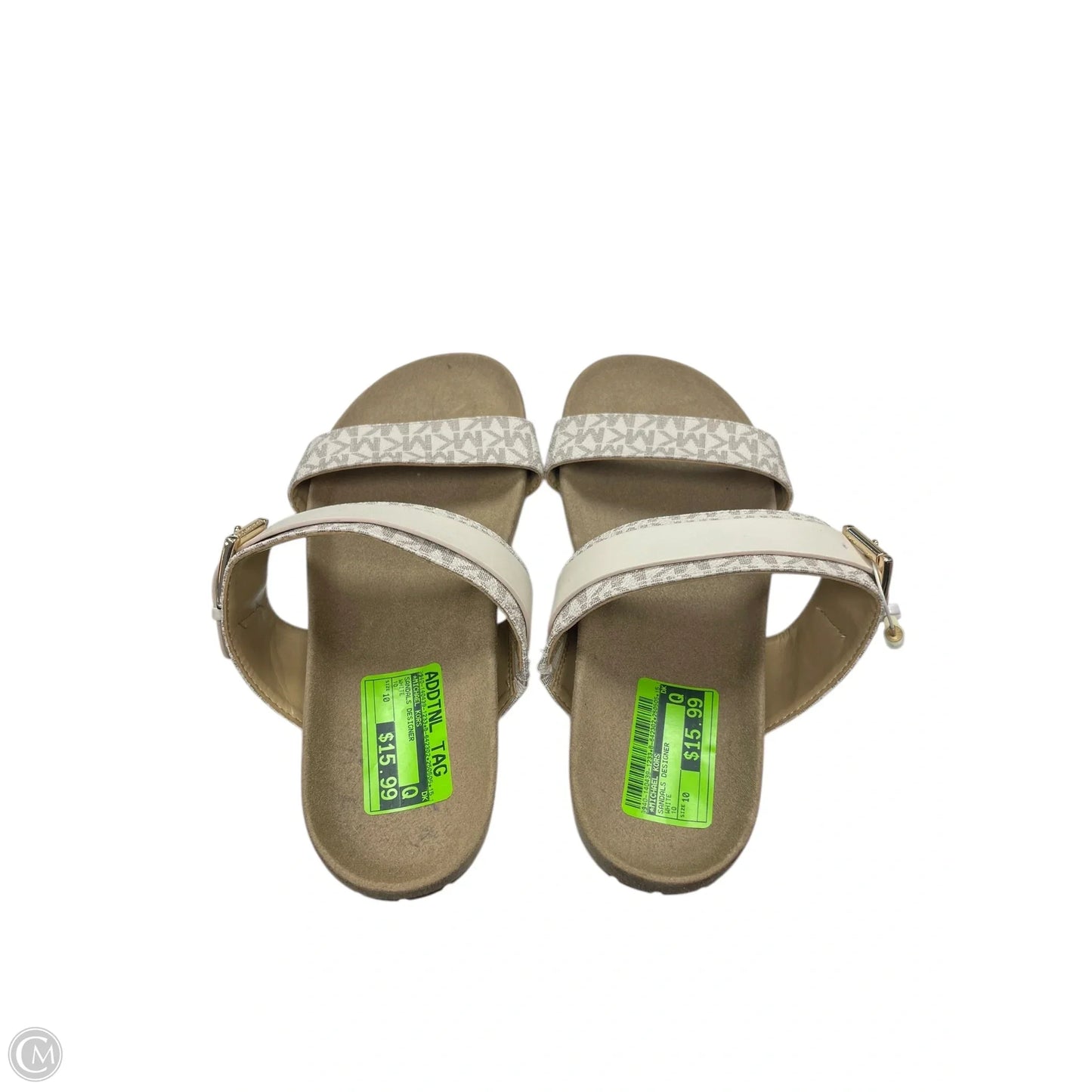 Sandals Designer By Michael Kors In White, Size: 10