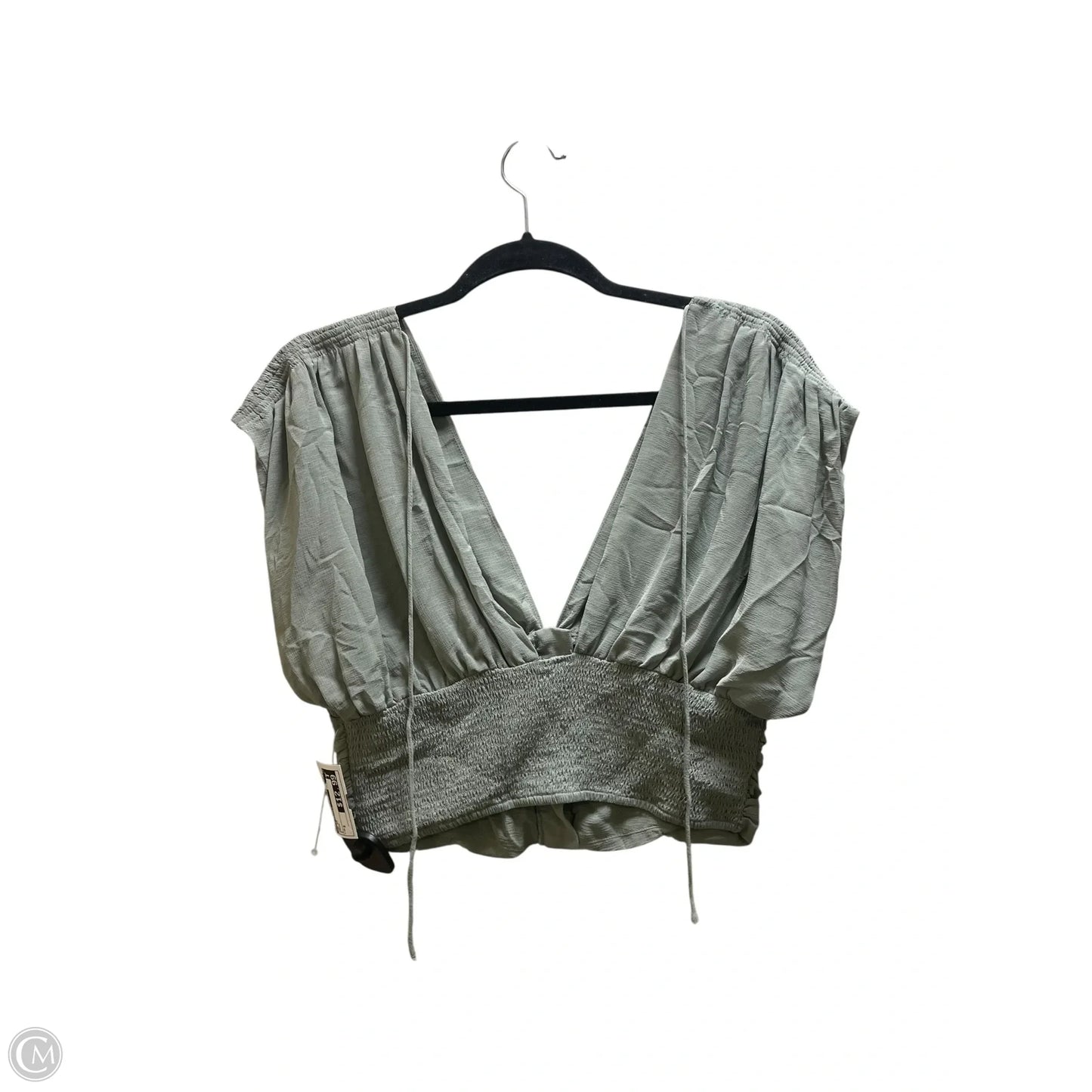 Top Short Sleeve By Free People In Green, Size: S