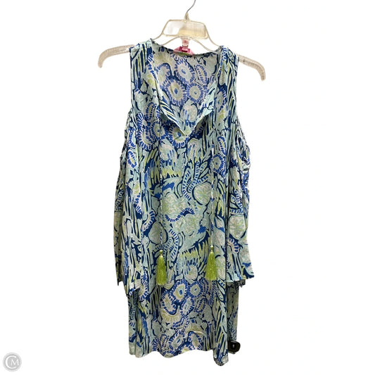 Top Long Sleeve Designer By Lilly Pulitzer In Blue, Size: Xs
