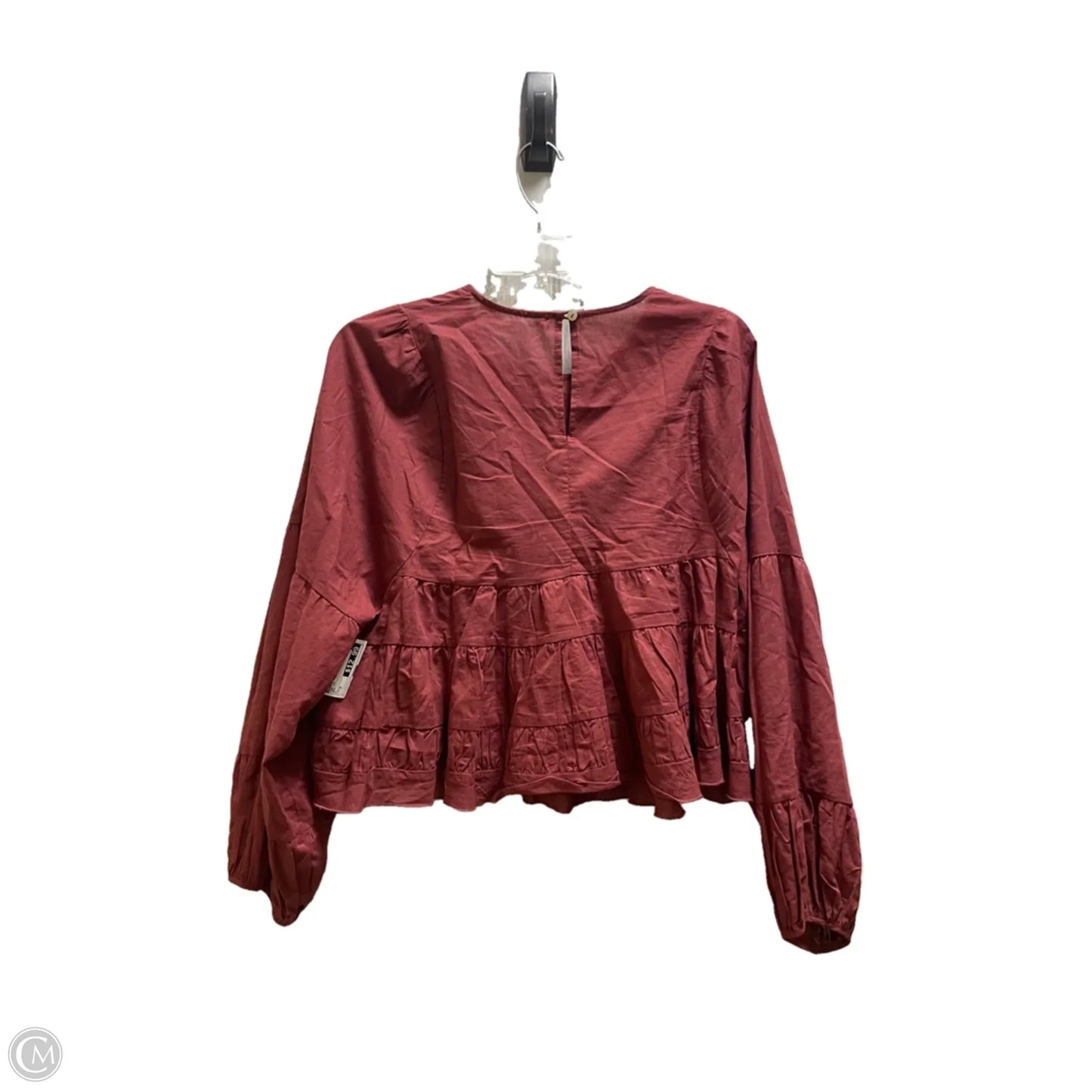 Top Long Sleeve By Altard State In Red, Size: S