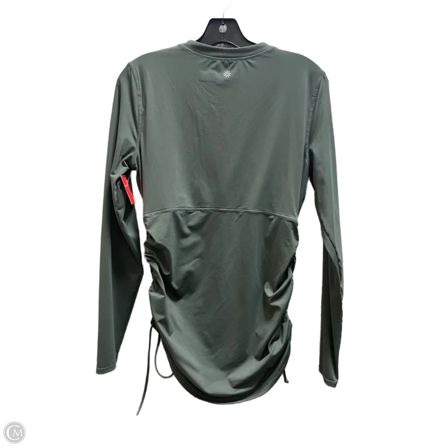 Top Long Sleeve By Athleta In Green, Size: M