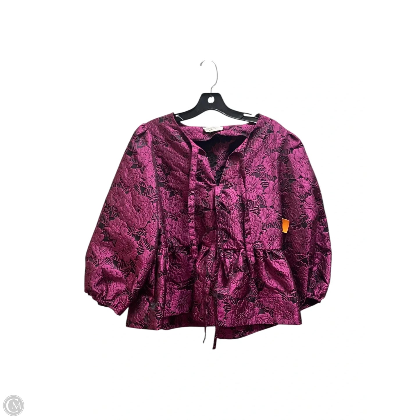 Top Long Sleeve By Entro In Purple, Size: L