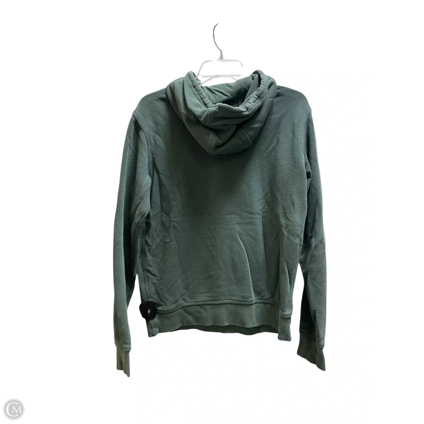 Sweatshirt Hoodie By Nike In Green, Size: M