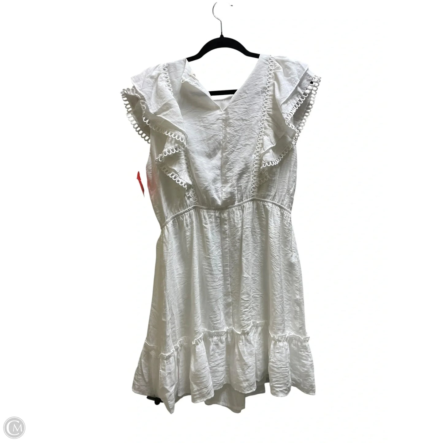 Dress Casual Short By Peach Love Cream California In White, Size: L