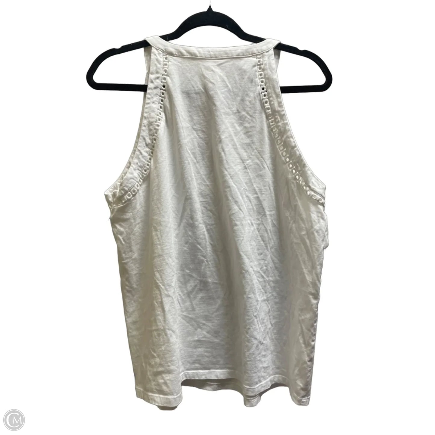 Top Sleeveless Designer By Lilly Pulitzer In White, Size: Xl