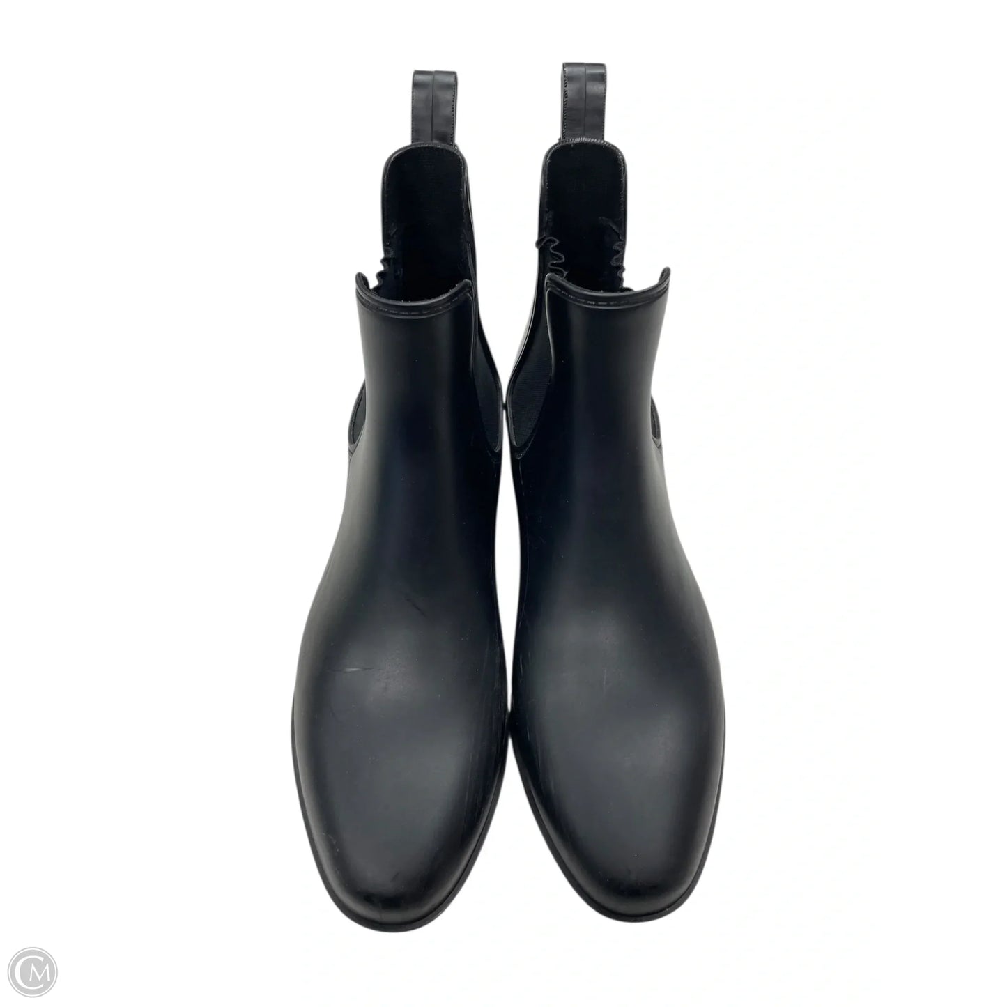Boots Ankle Flats By Clothes Mentor In Black, Size: 10