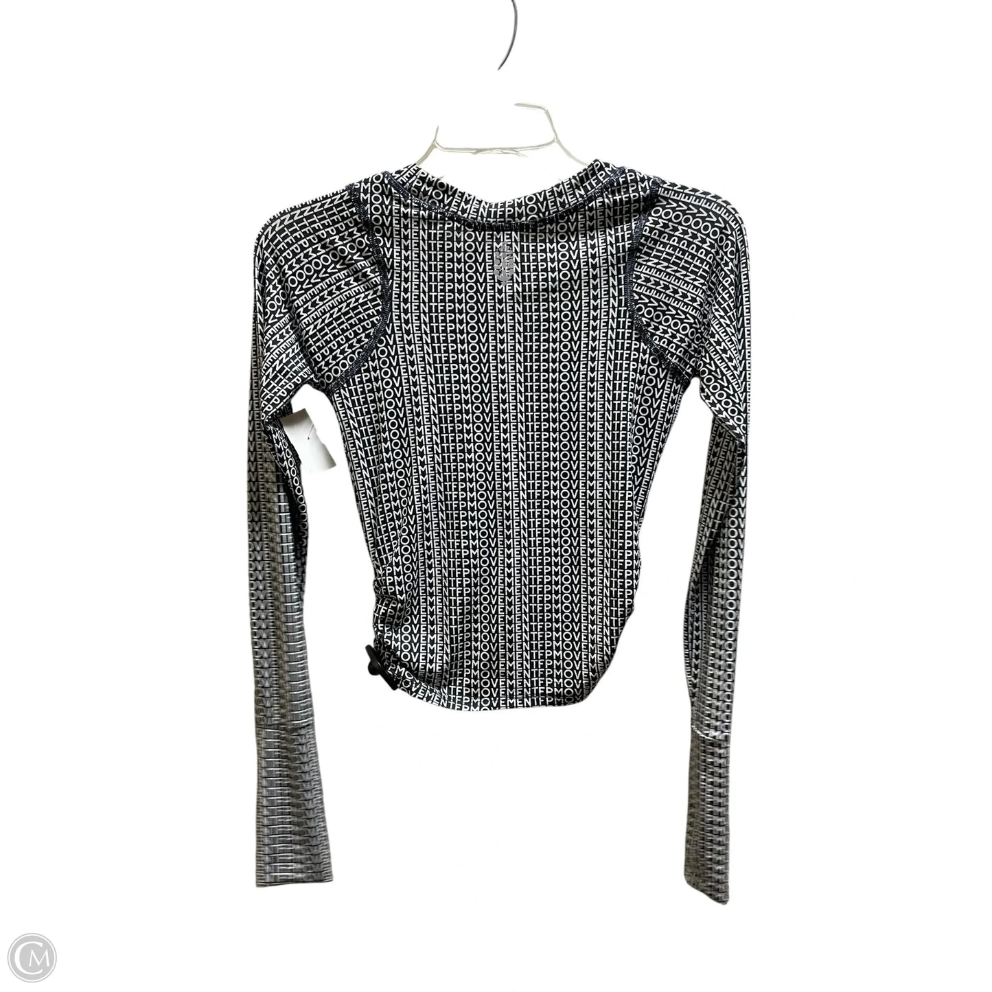 Athletic Top Long Sleeve Crewneck By Free People In Black, Size: Xs