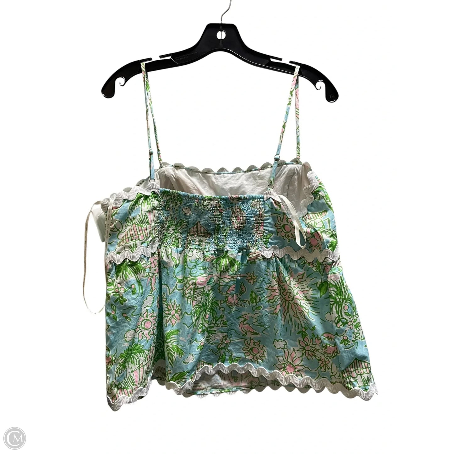 Top Sleeveless Designer By Lilly Pulitzer In Blue, Size: 14