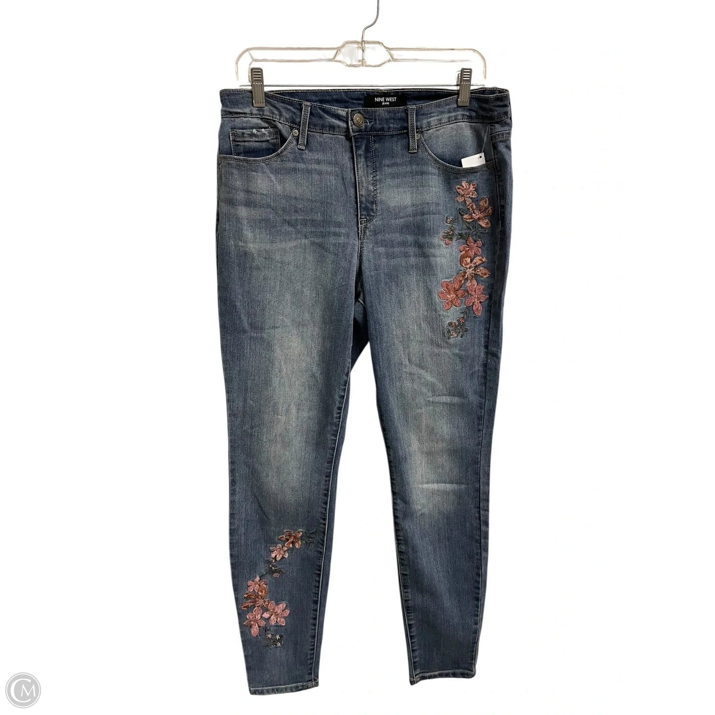 Jeans Skinny By Nine West In Blue Denim, Size: 10