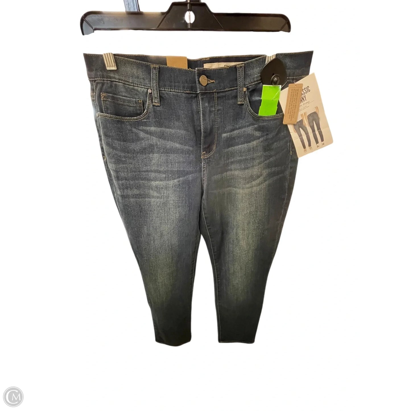 Jeans Skinny By Dkny In Blue Denim, Size: 8