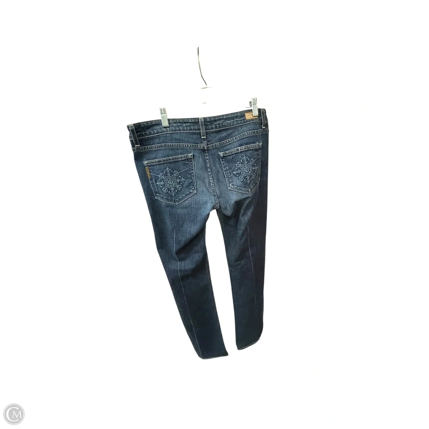 Jeans Boot Cut By Paige In Blue Denim, Size: 14