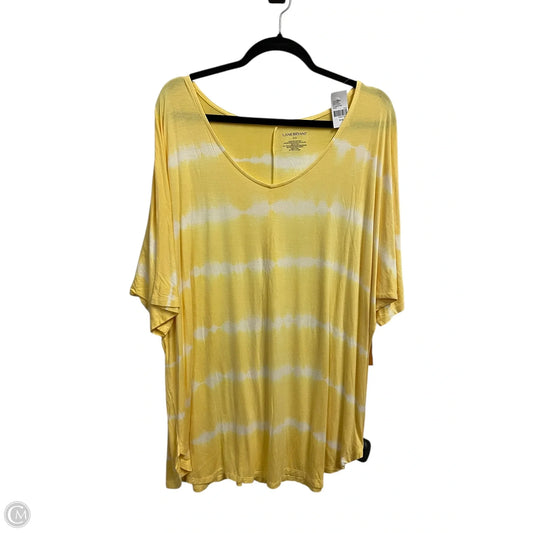 Top Short Sleeve By Lane Bryant In Yellow, Size: 1x