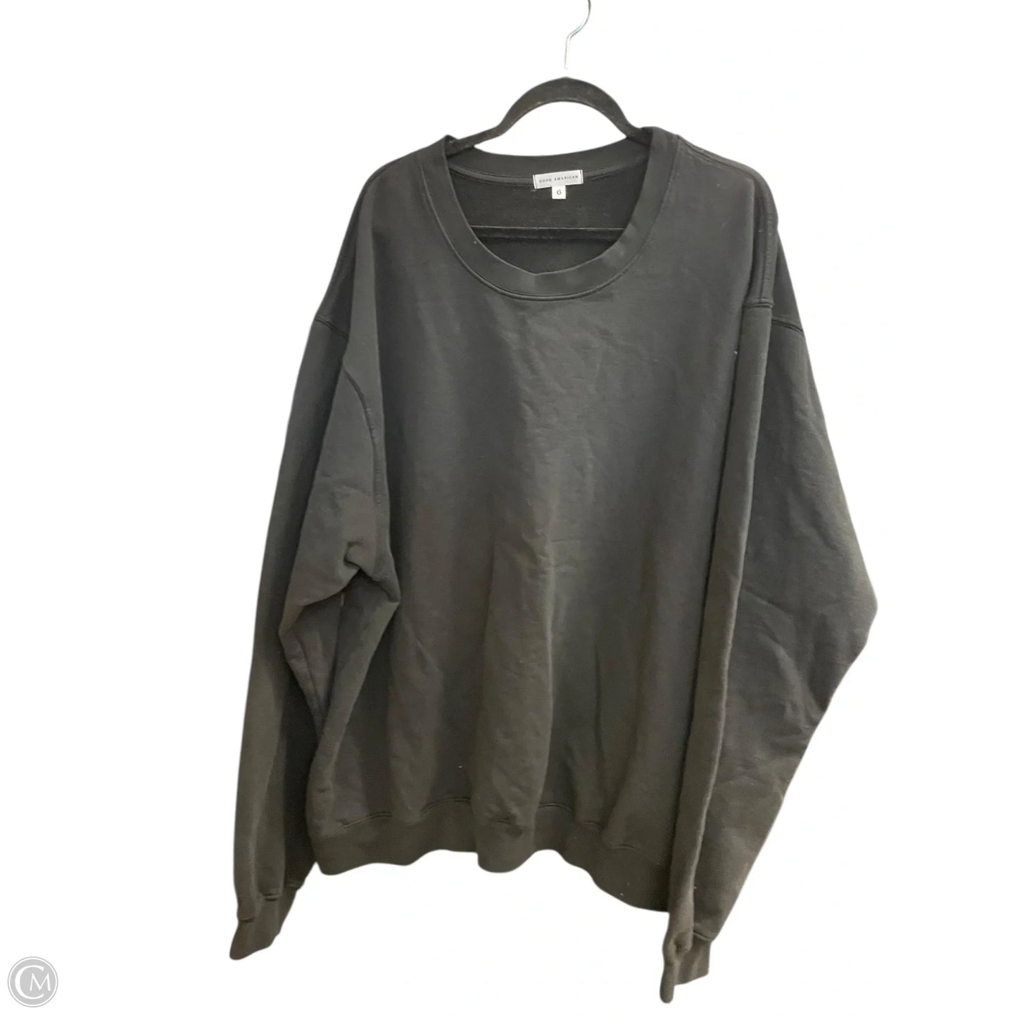 Sweatshirt Crewneck By Good American In Black, Size: 3x