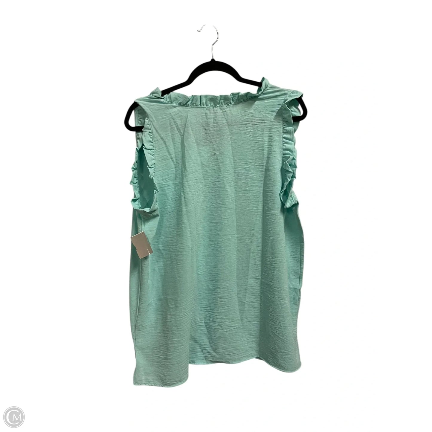 Top Sleeveless By Clothes Mentor In Aqua, Size: Xl