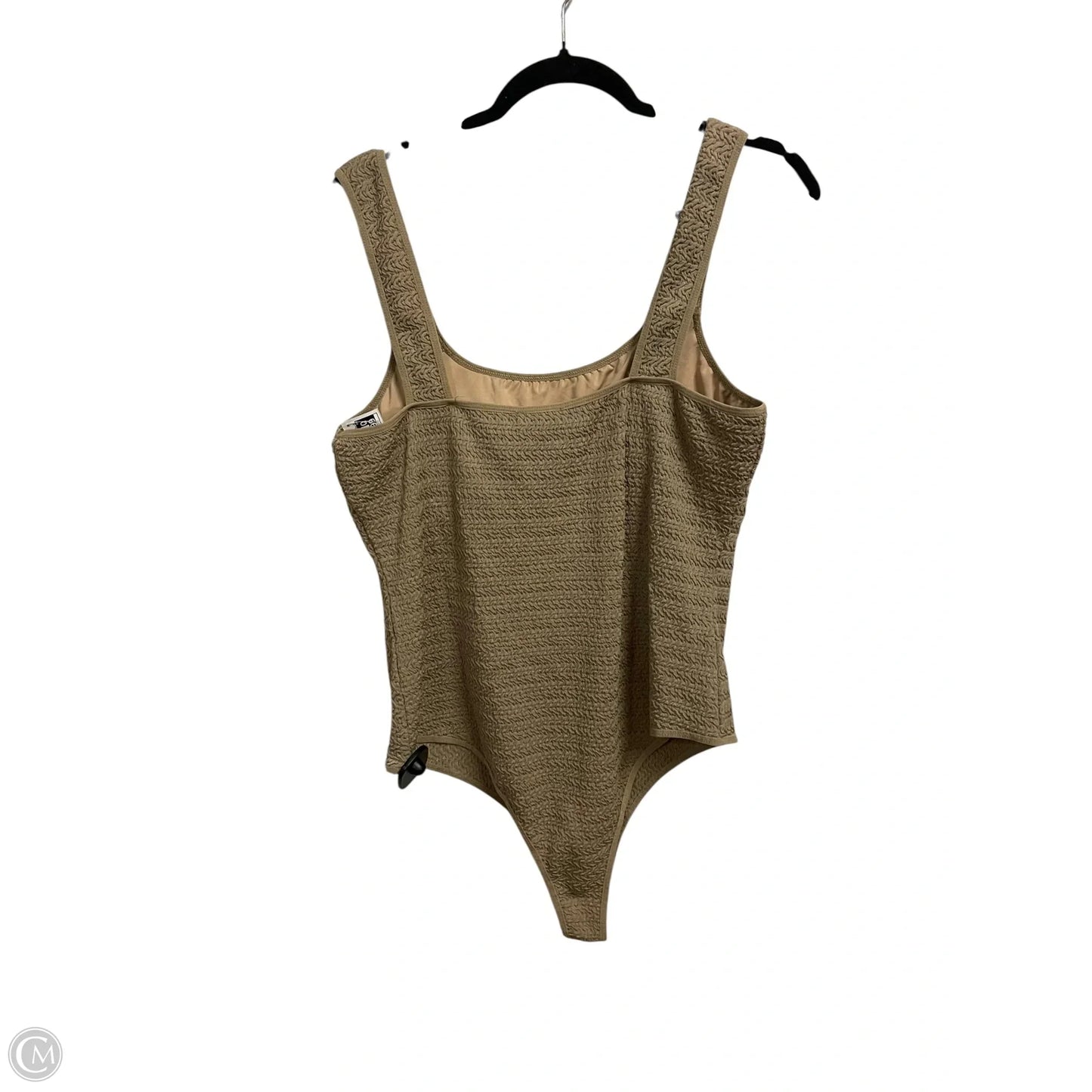 Bodysuit By Clothes Mentor In Tan, Size: 1x