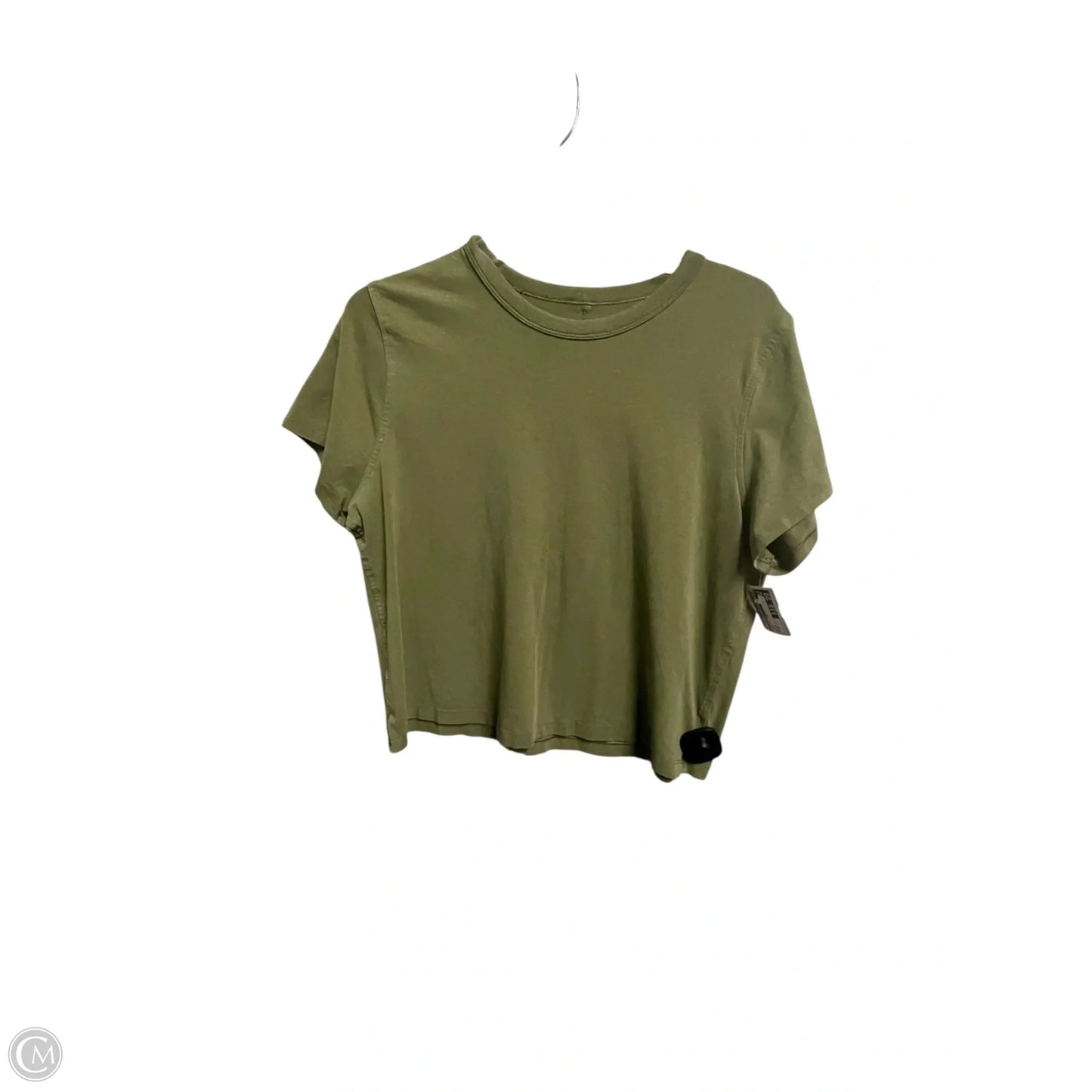 Athletic Top Short Sleeve By Lululemon In Green, Size: M
