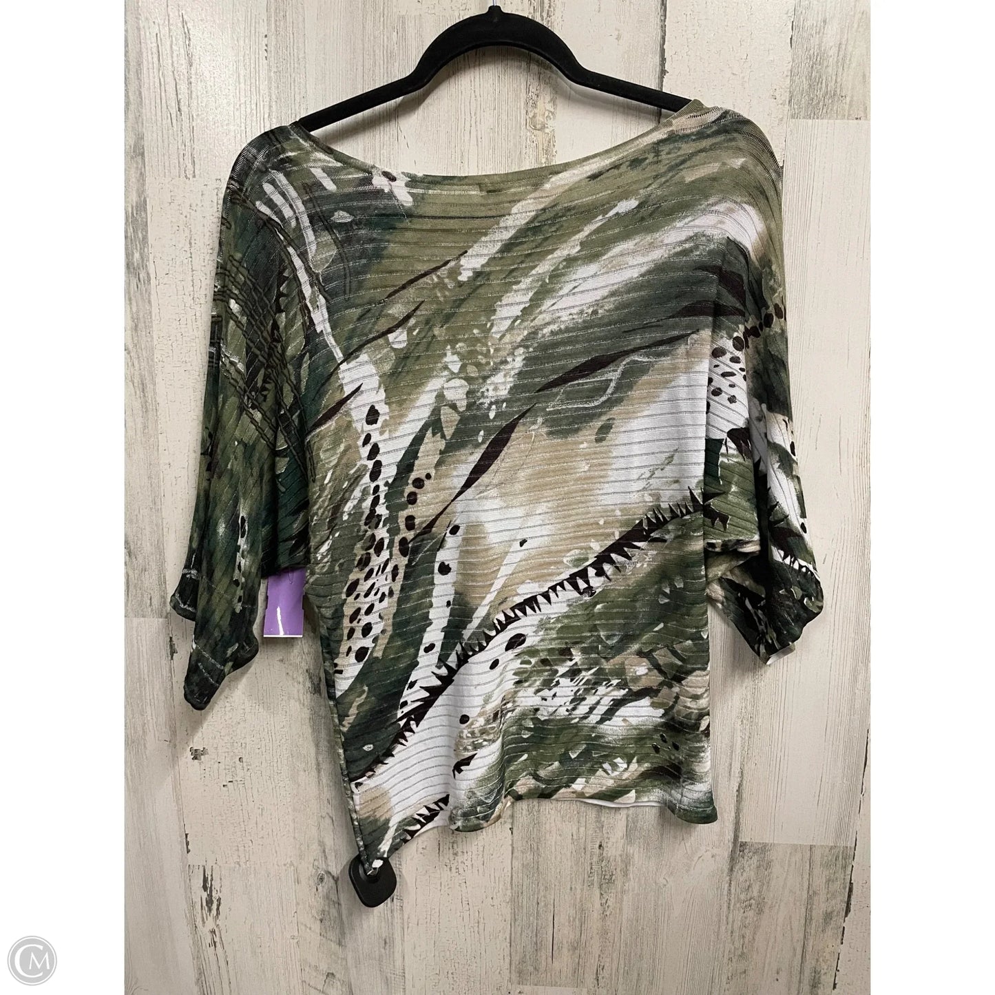 Top Short Sleeve By Clothes Mentor In Green, Size: M