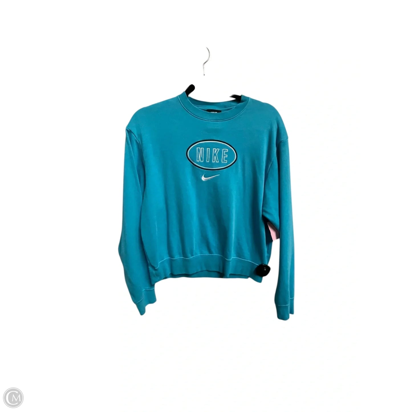 Sweatshirt Crewneck By Nike Apparel In Blue, Size: Xs