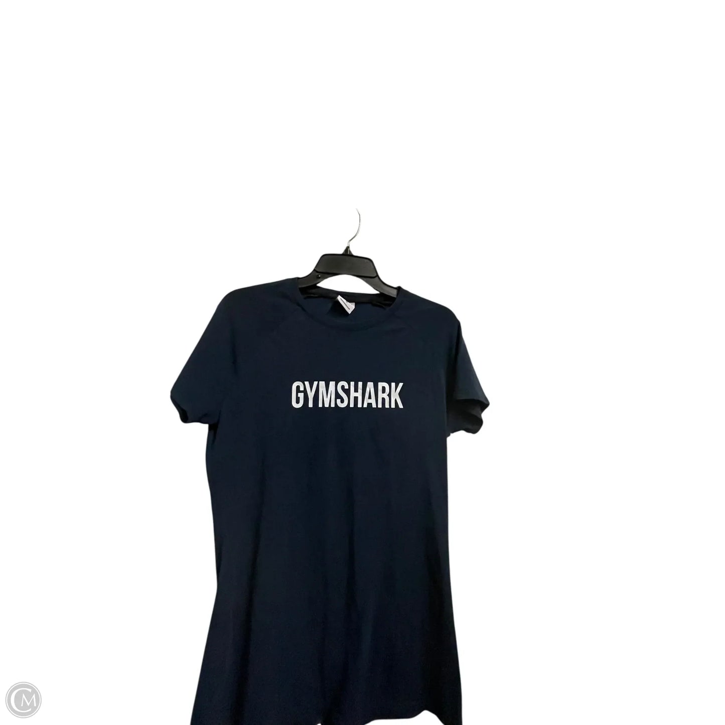 Athletic Top Short Sleeve By Gym Shark In Blue, Size: M