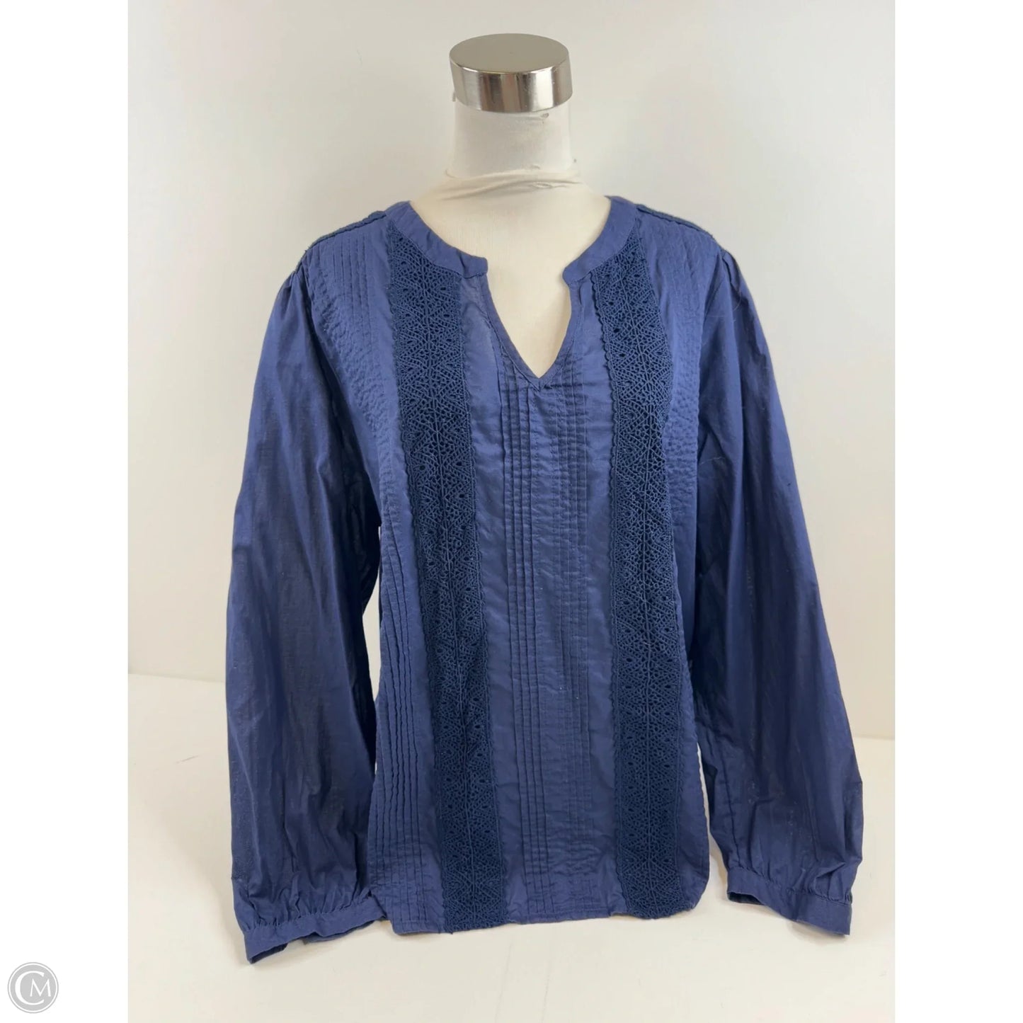 Top Long Sleeve By Old Navy In Navy, Size: Xl