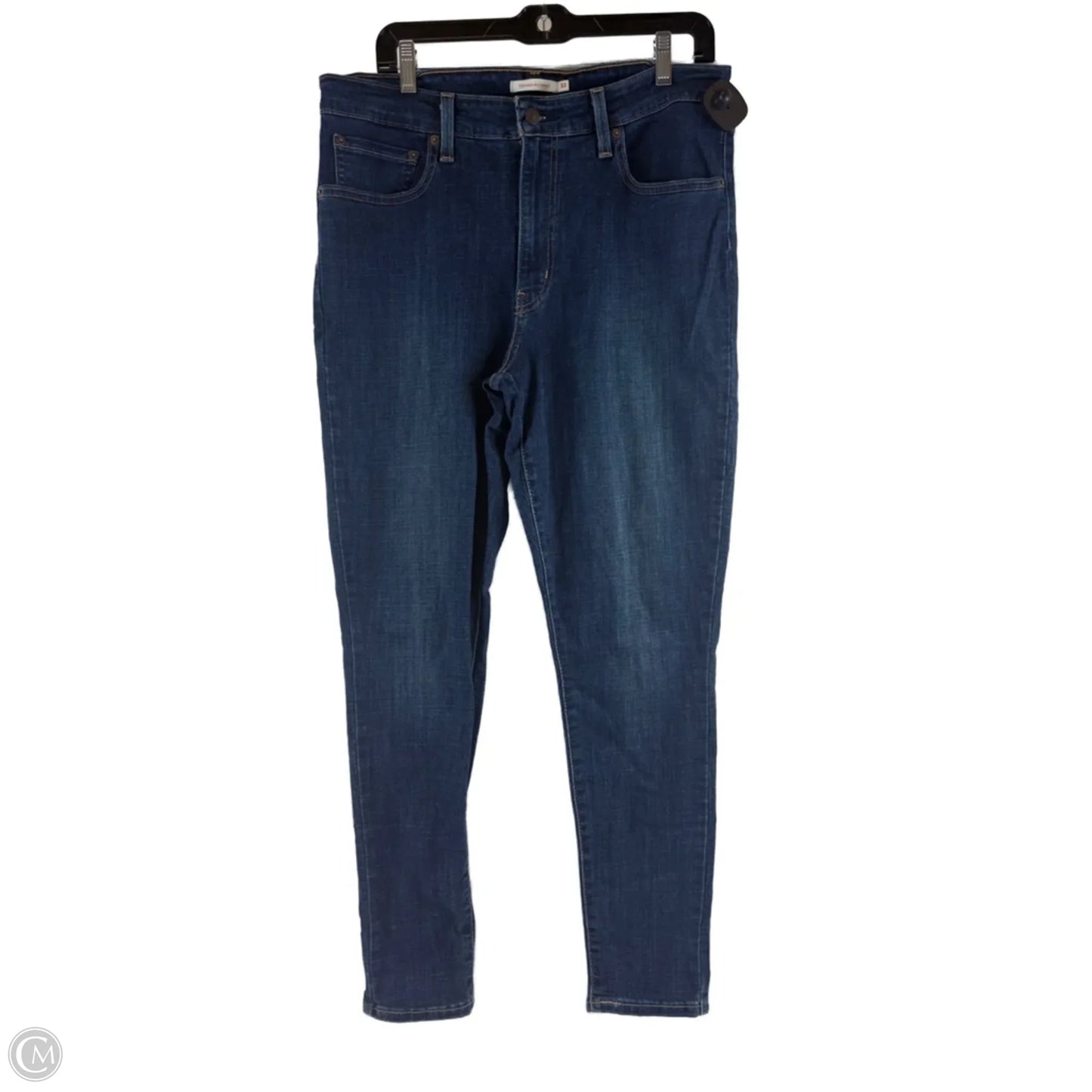 Jeans Skinny By Levis In Blue Denim, Size: 10