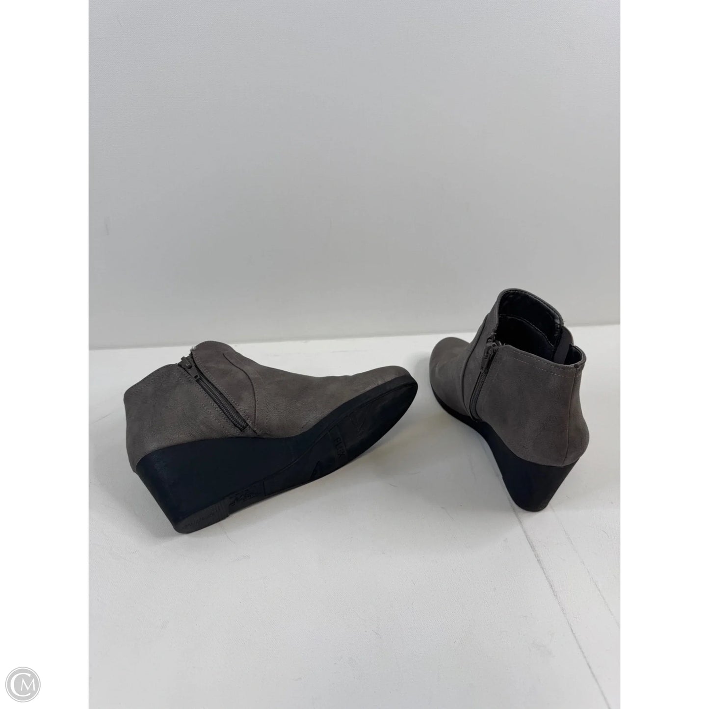 Boots Knee Heels By Life Stride In Grey, Size: 8.5