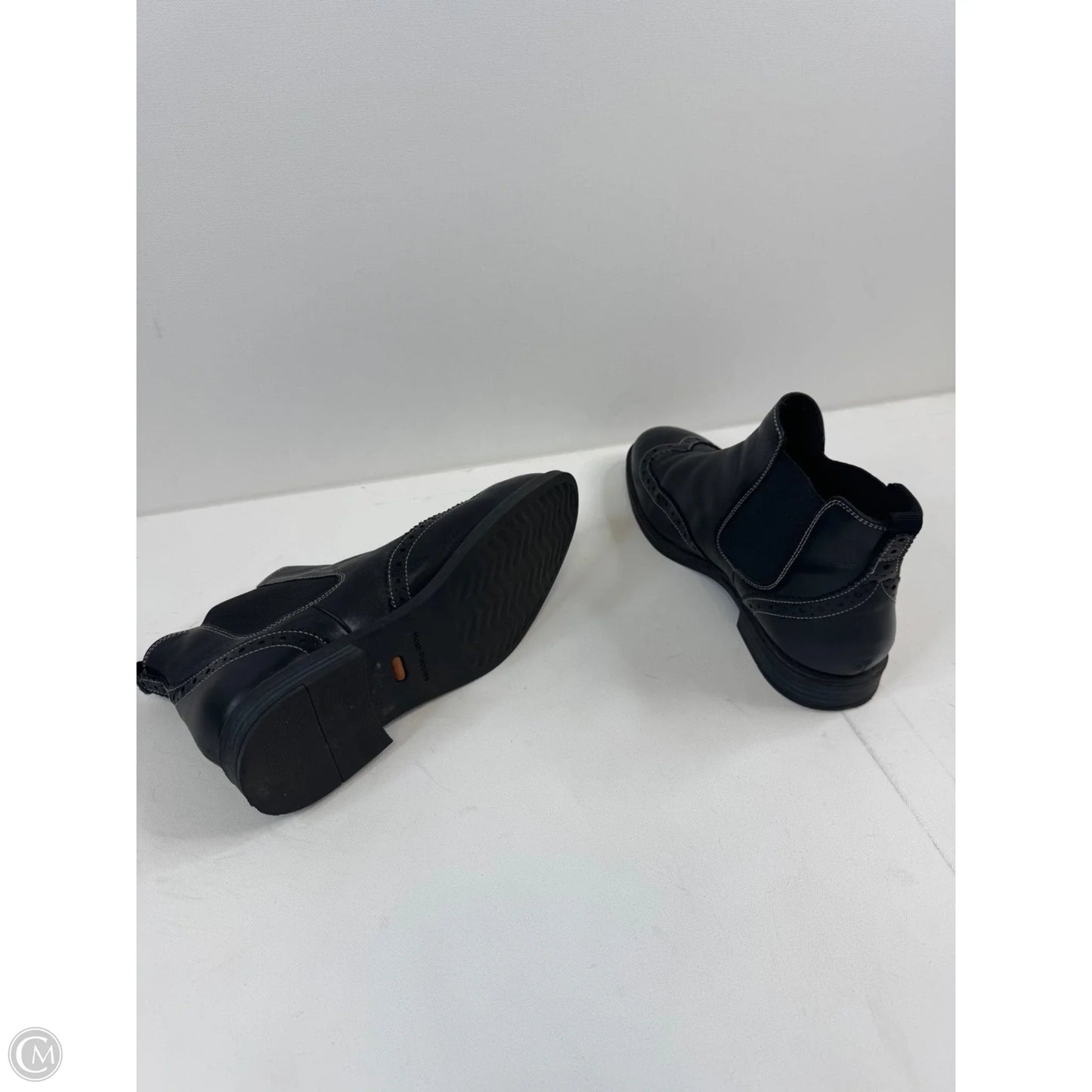Boots Ankle Flats By Hush Puppies In Black, Size: 9.5