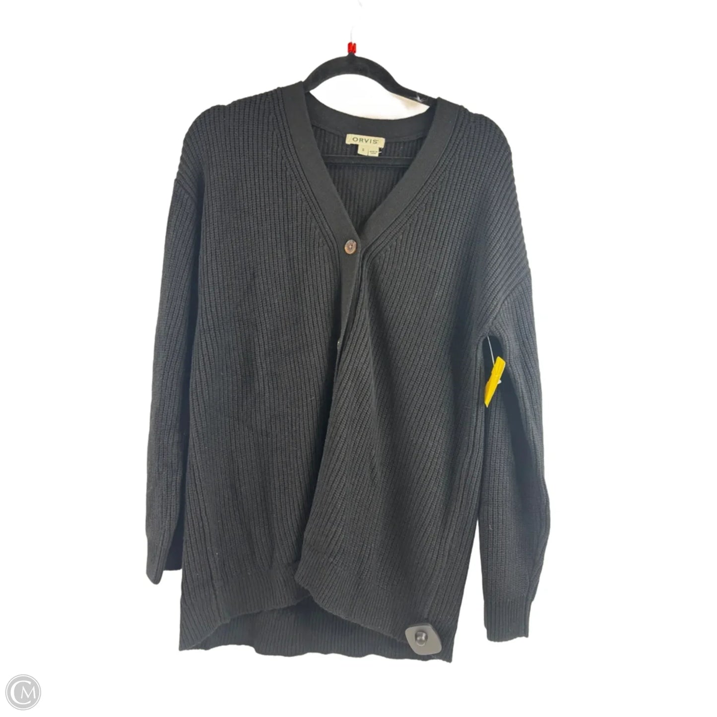 Sweater Cardigan By Orvis In Black, Size: S