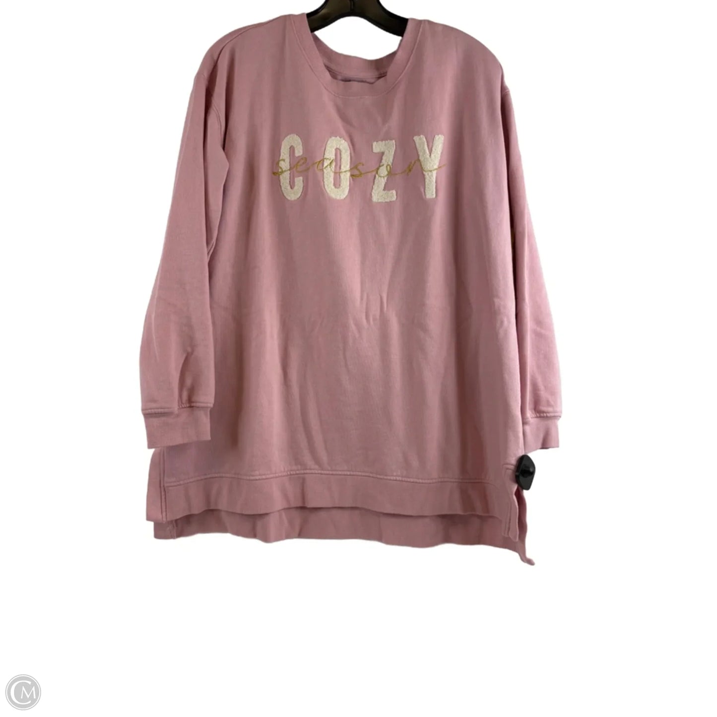Sweatshirt Crewneck By Lane Bryant In Pink, Size: Xl