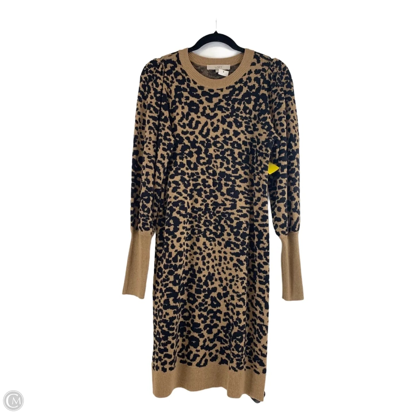 Dress Casual Midi By Loft In Animal Print, Size: S