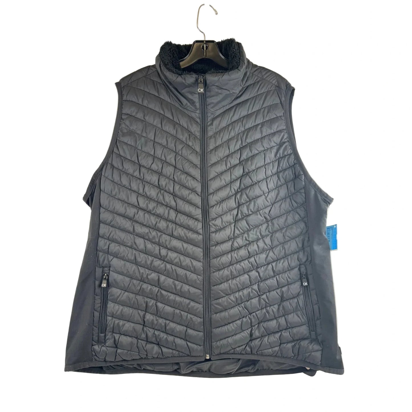 Vest Puffer & Quilted By Calvin Klein Performance In Black, Size: 3x