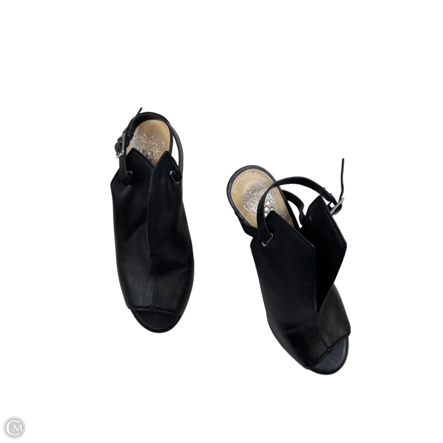 Sandals Heels Stiletto By Vince Camuto In Black, Size: 8