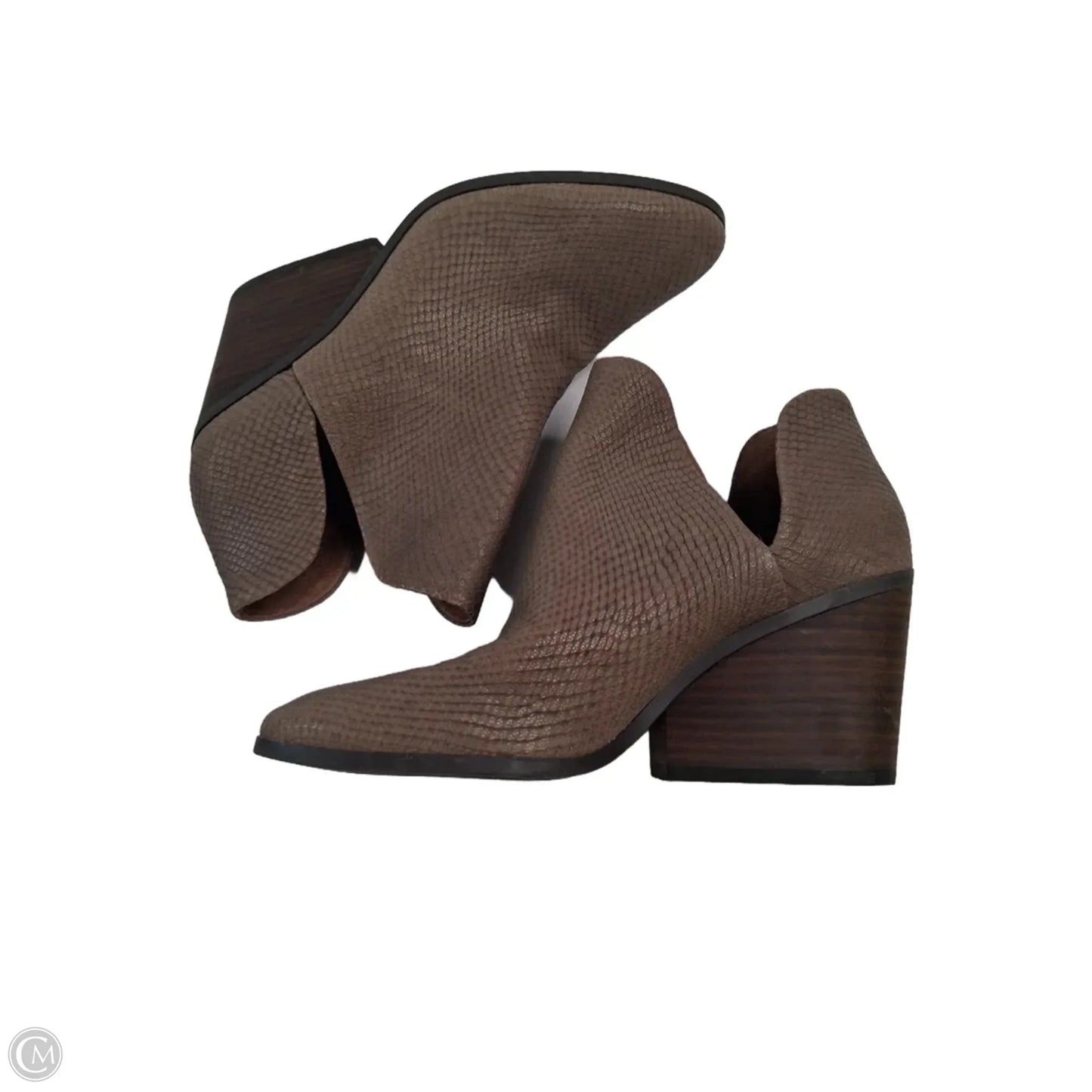 Boots Ankle Heels By Lucky Brand In Tan, Size: 8.5