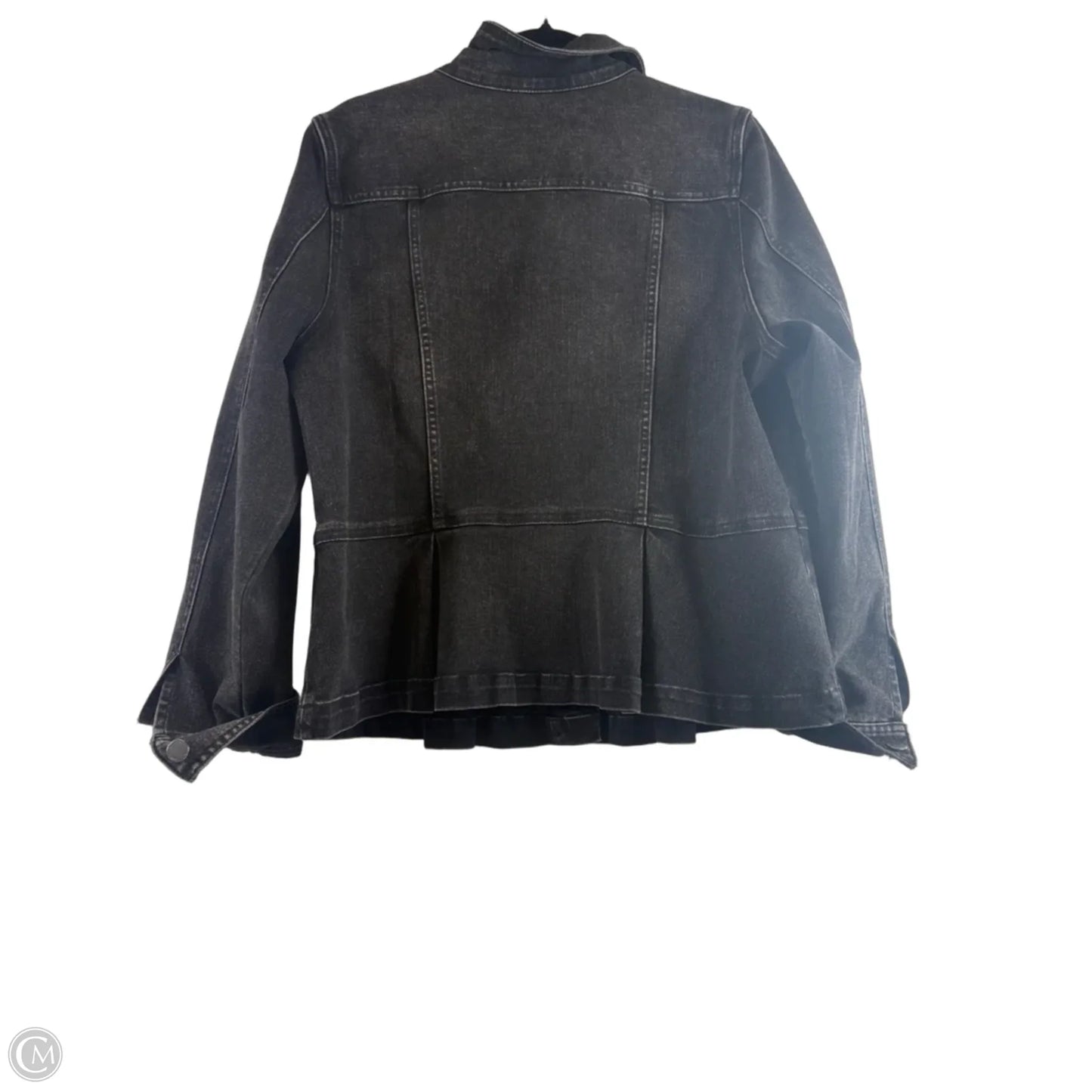 Jacket Denim By Liverpool In Black Denim, Size: Xl