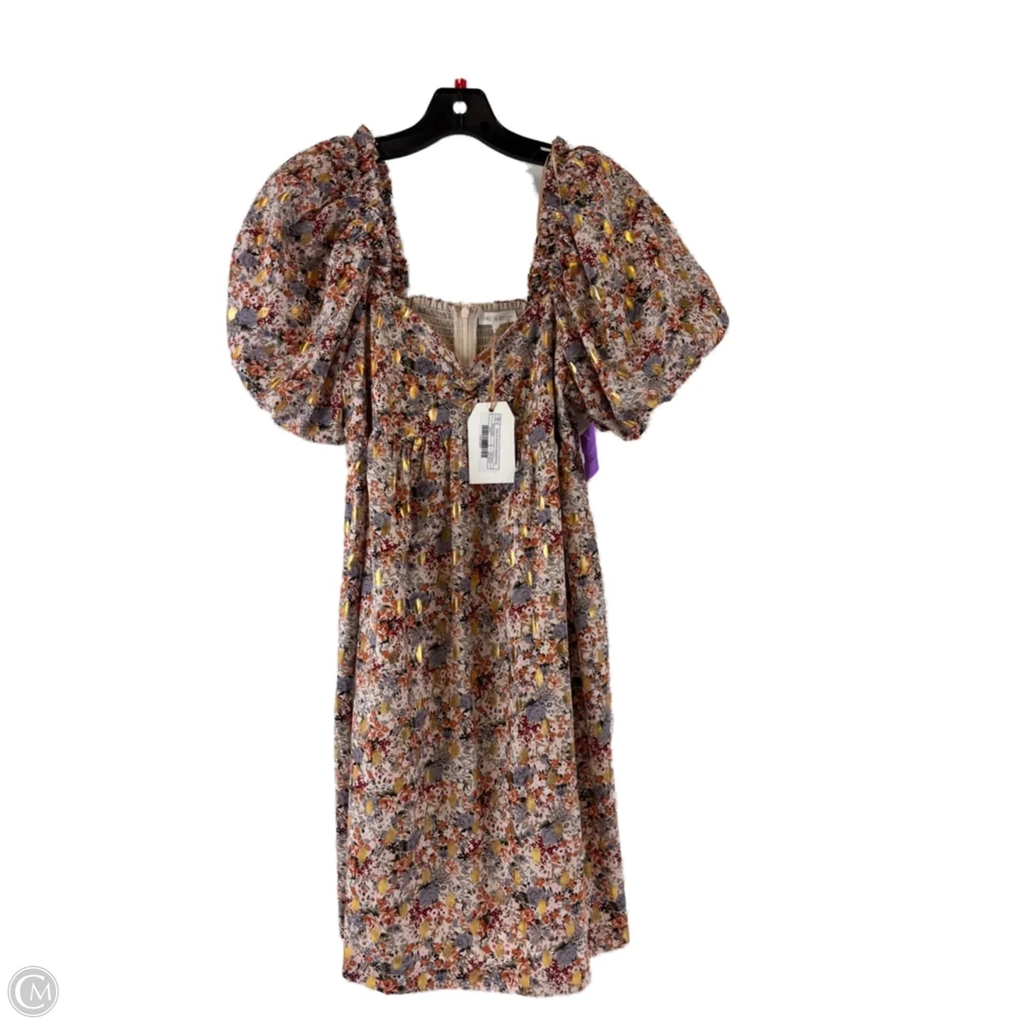 Dress Casual Short By Clothes Mentor In Gold & Tan, Size: Xs