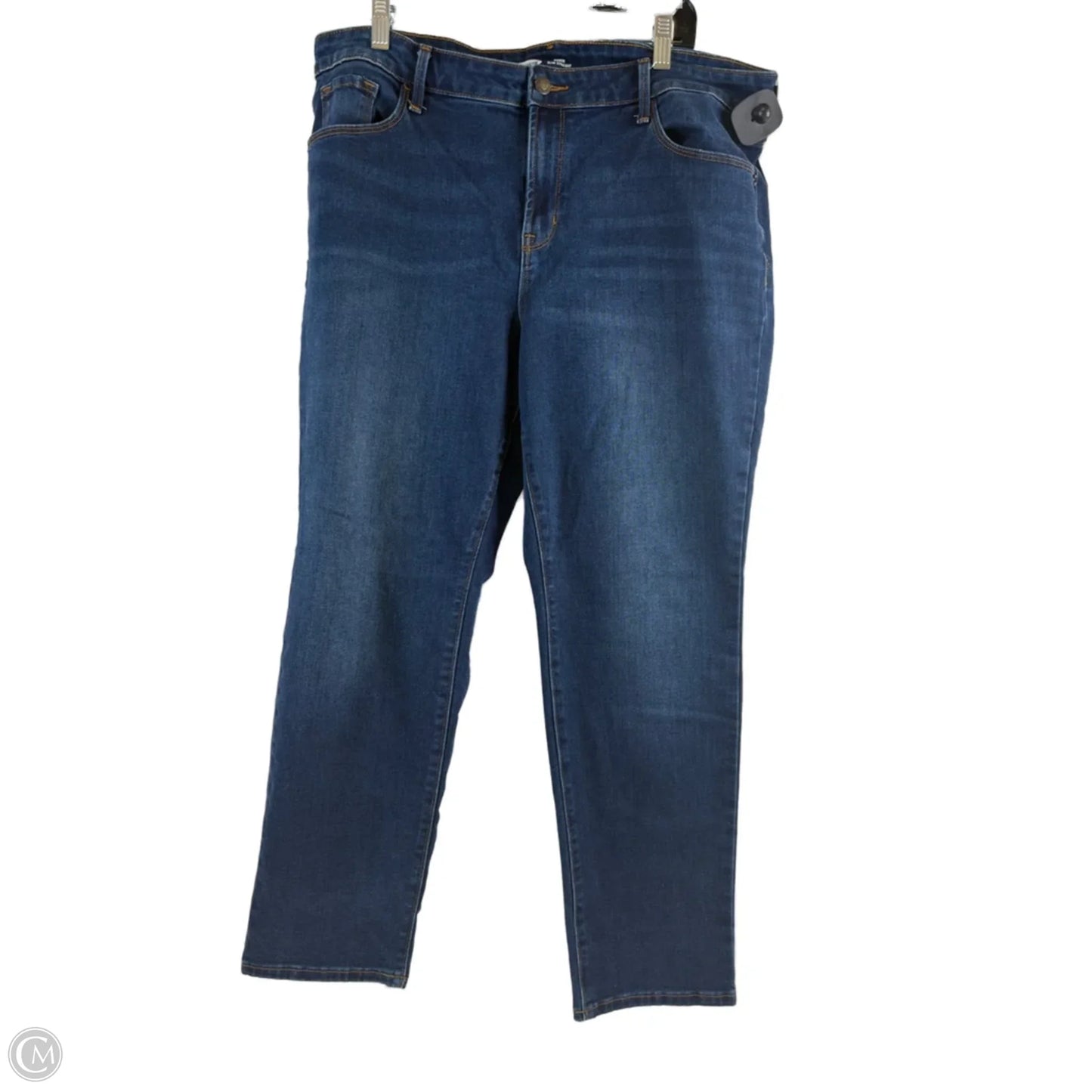 Jeans Straight By Old Navy In Blue Denim, Size: 16