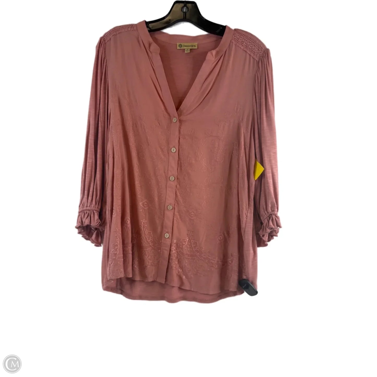 Top Short Sleeve By Democracy In Pink, Size: M