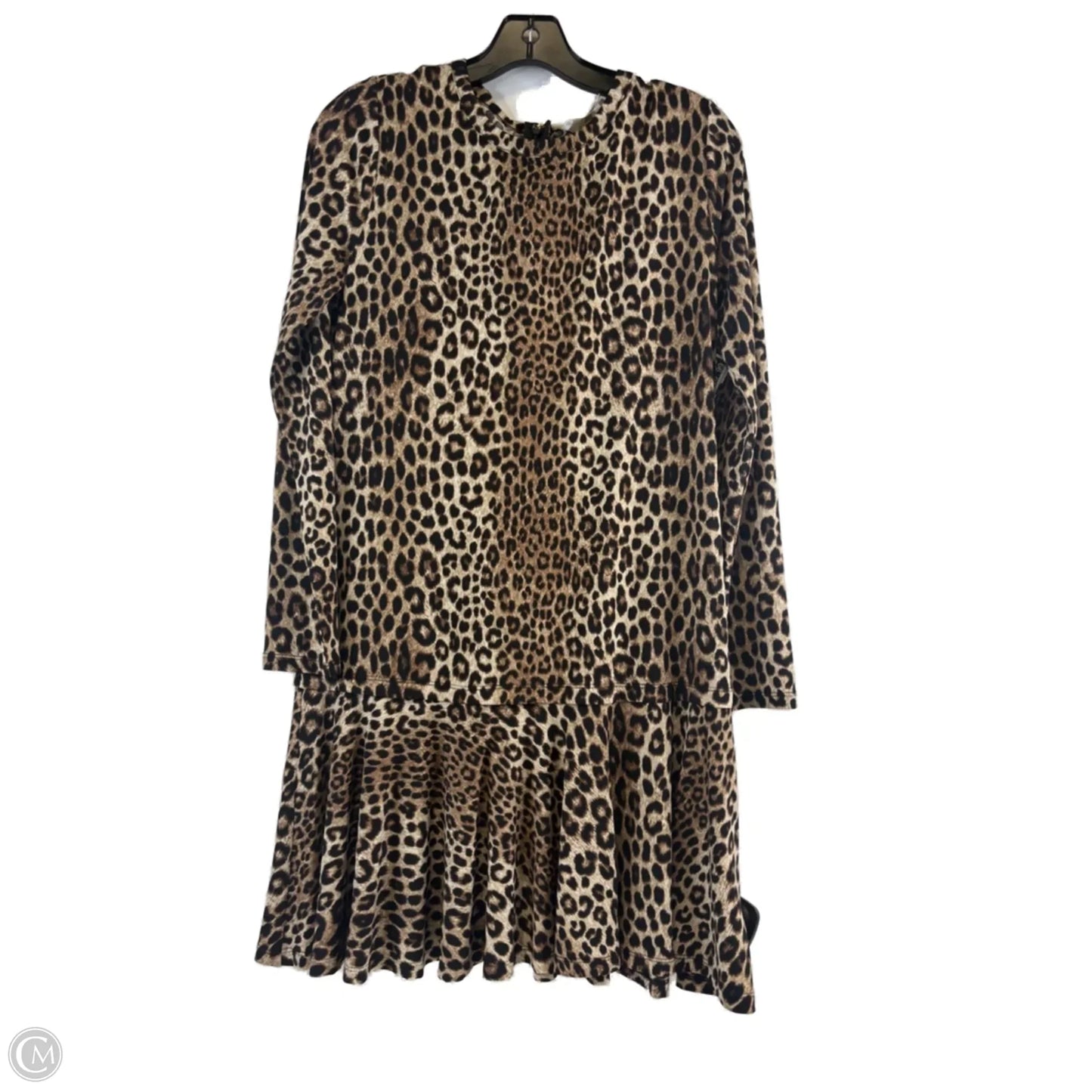 Dress Casual Midi By Michael By Michael Kors In Animal Print, Size: Mp