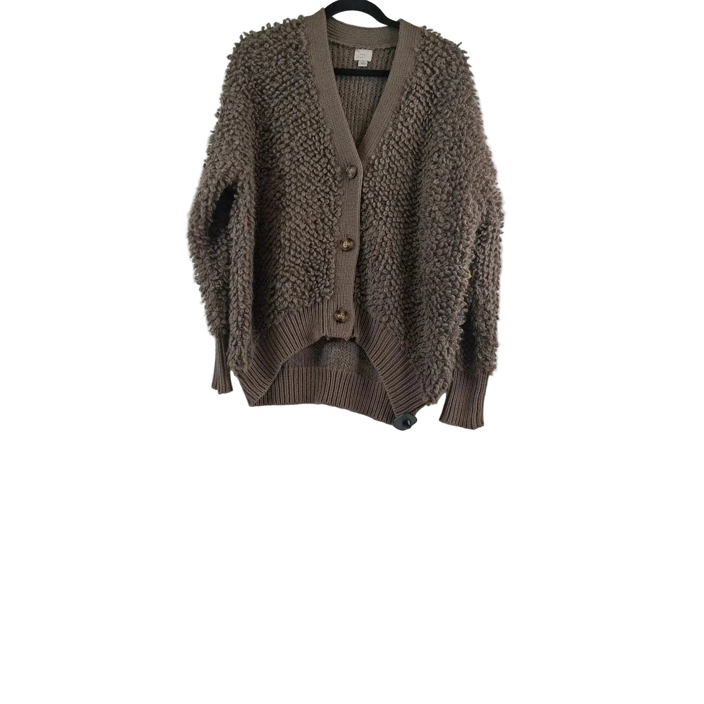Sweater Cardigan By A New Day In Brown, Size: S