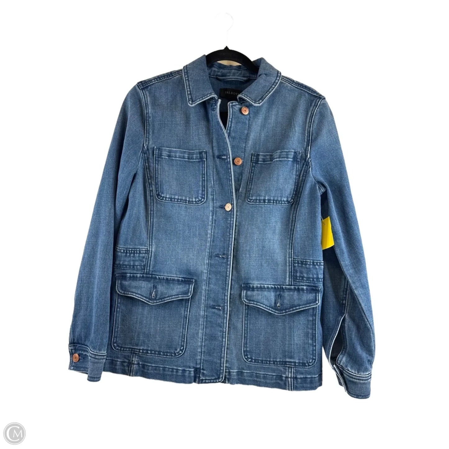 Jacket Denim By Talbots In Blue Denim, Size: S