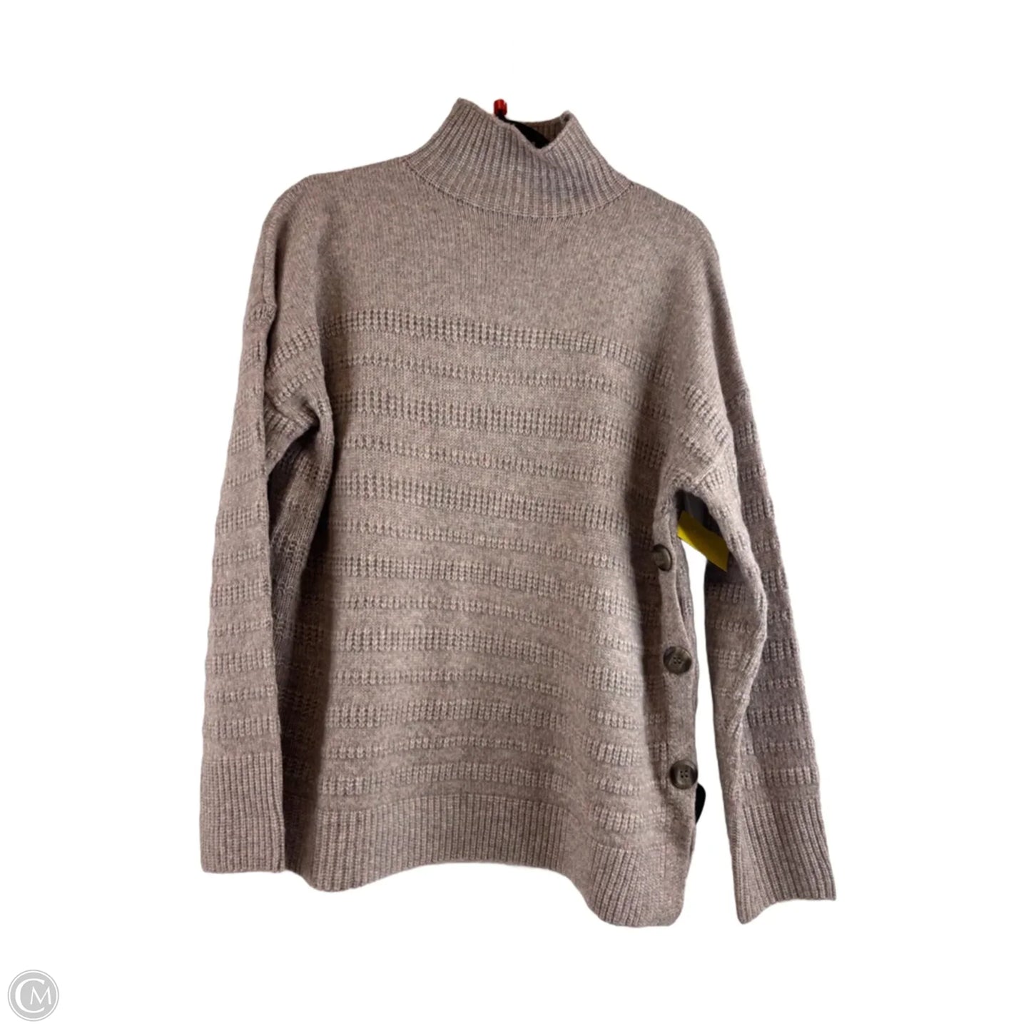 Sweater By Max Studio In Grey & Pink, Size: M