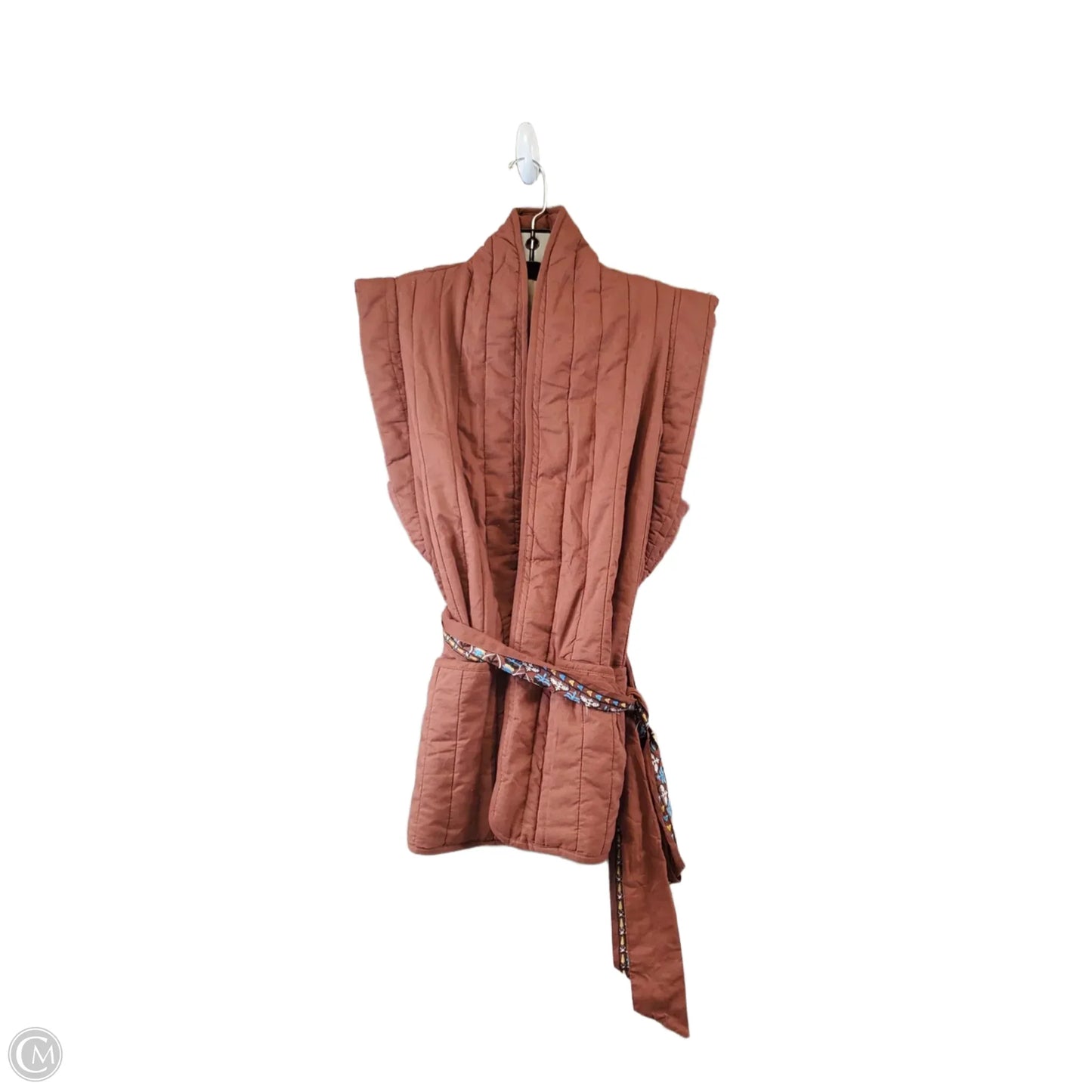 Vest Puffer & Quilted By Clothes Mentor In Brown, Size: M