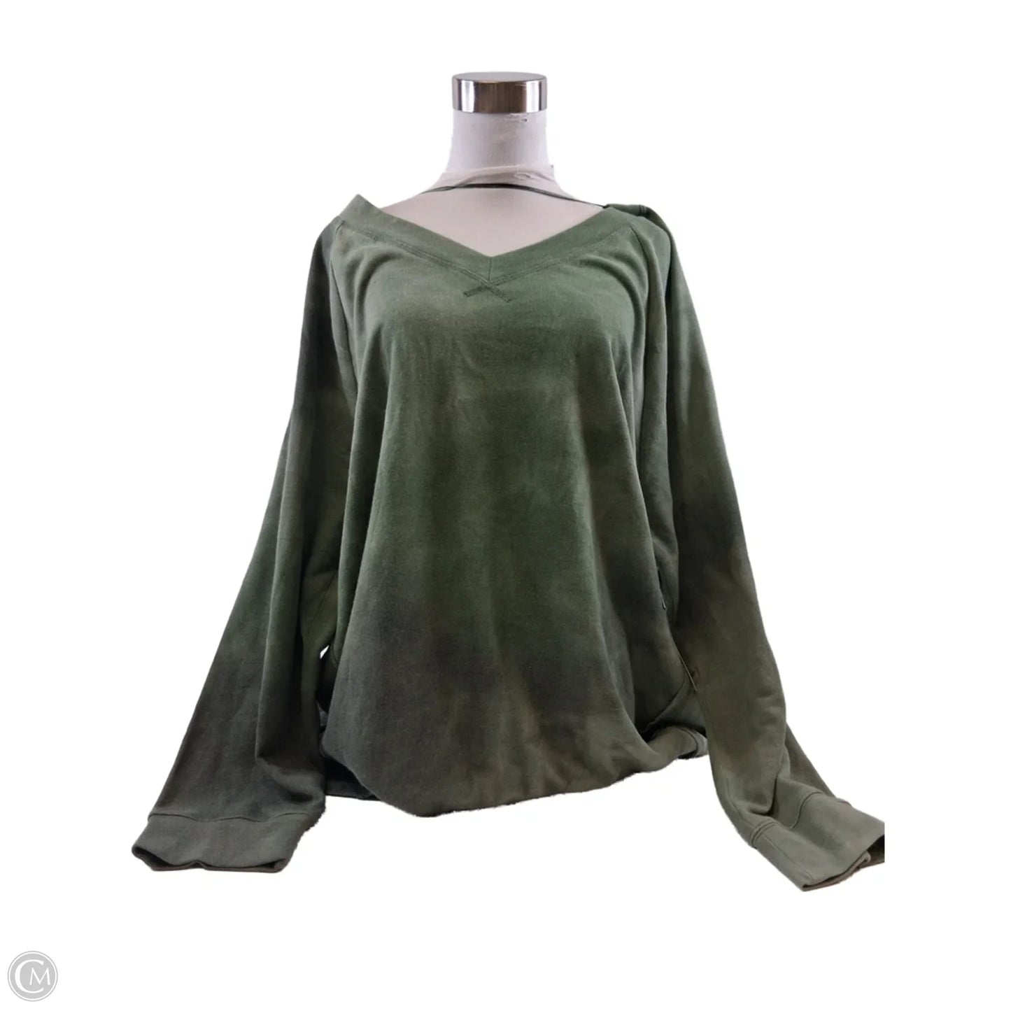 Sweatshirt Crewneck By Terra & Sky In Green, Size: 2x