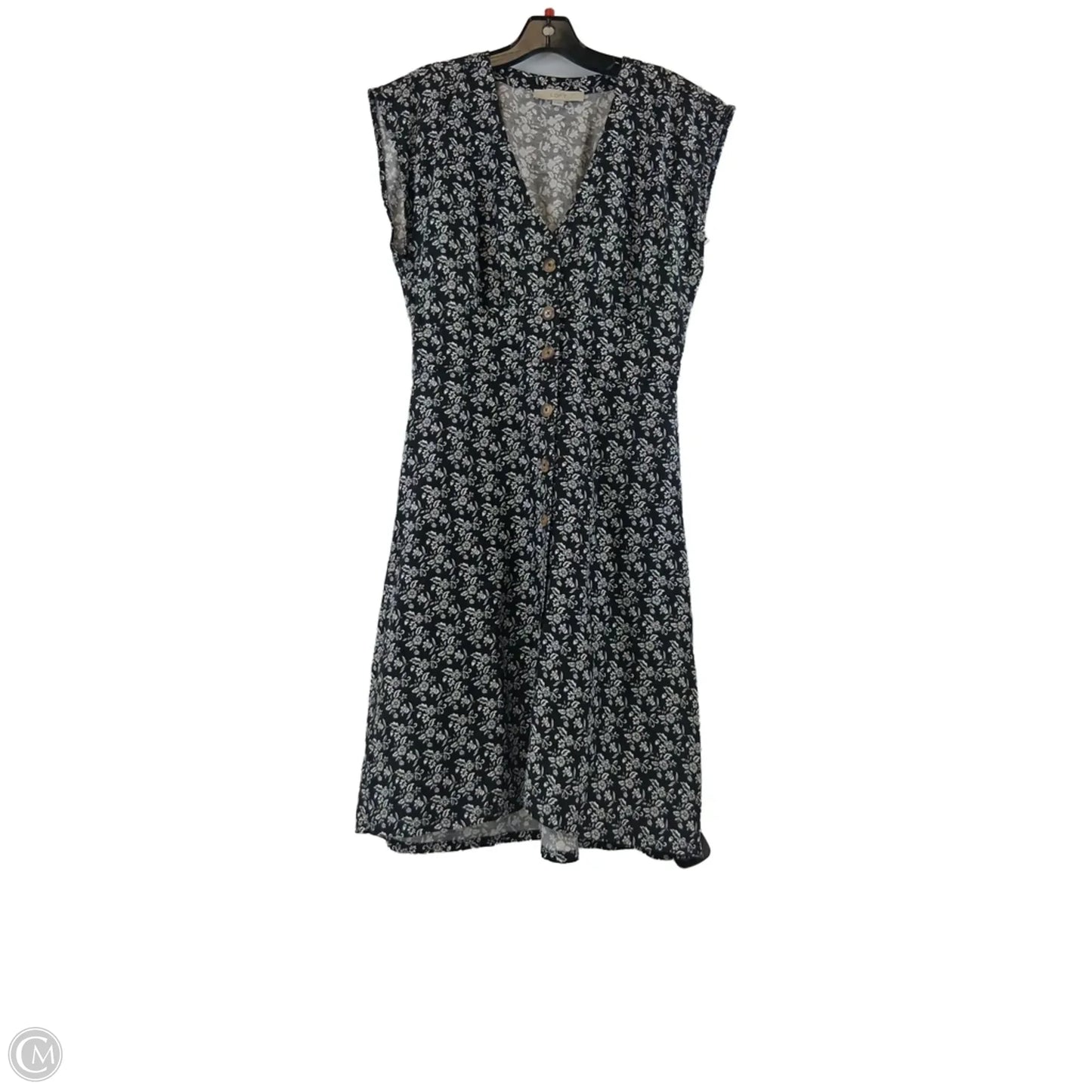 Dress Casual Midi By Loft In Black & White, Size: S
