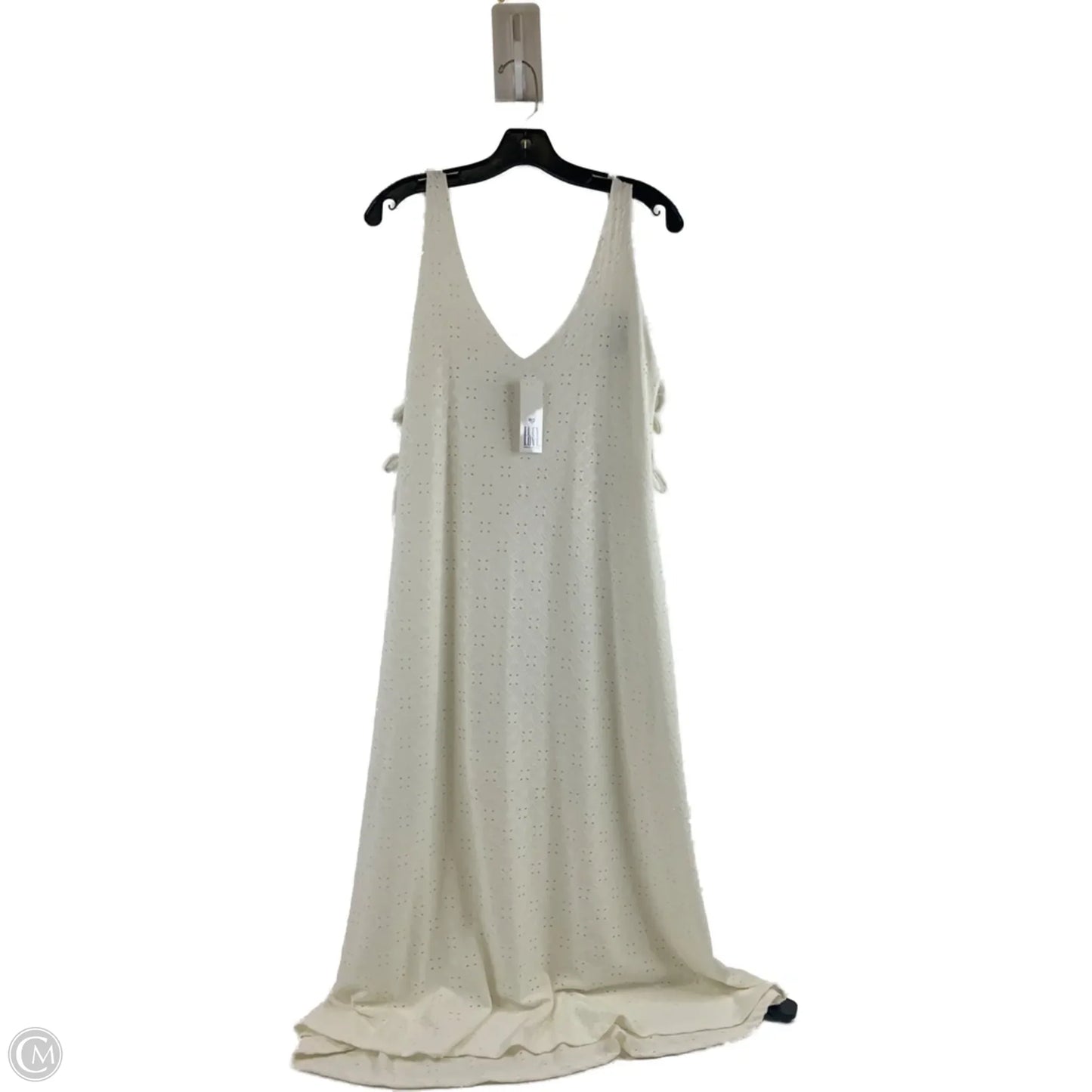 Dress Casual Midi By Clothes Mentor In White, Size: L
