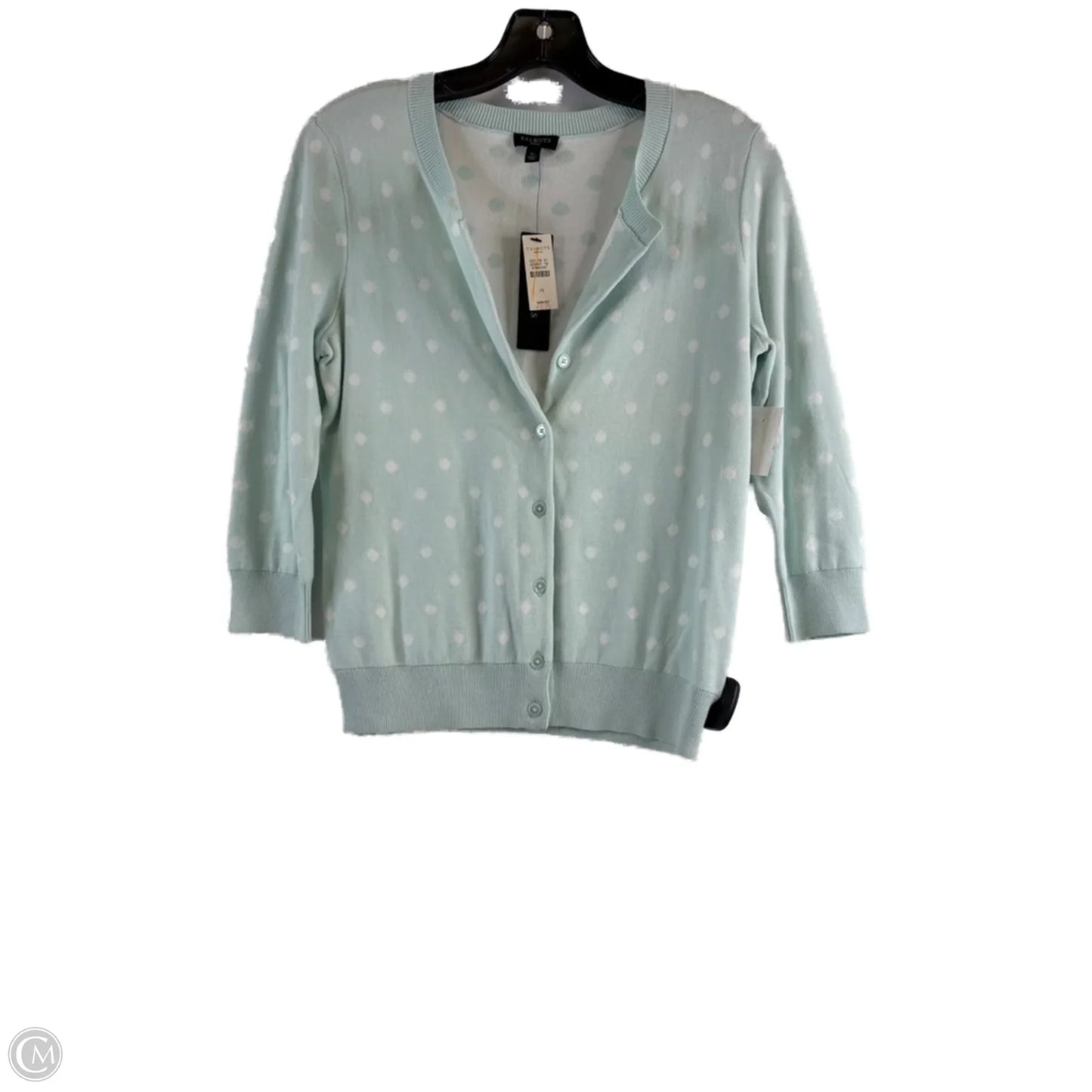 Cardigan By Talbots In Blue & White, Size: Sp