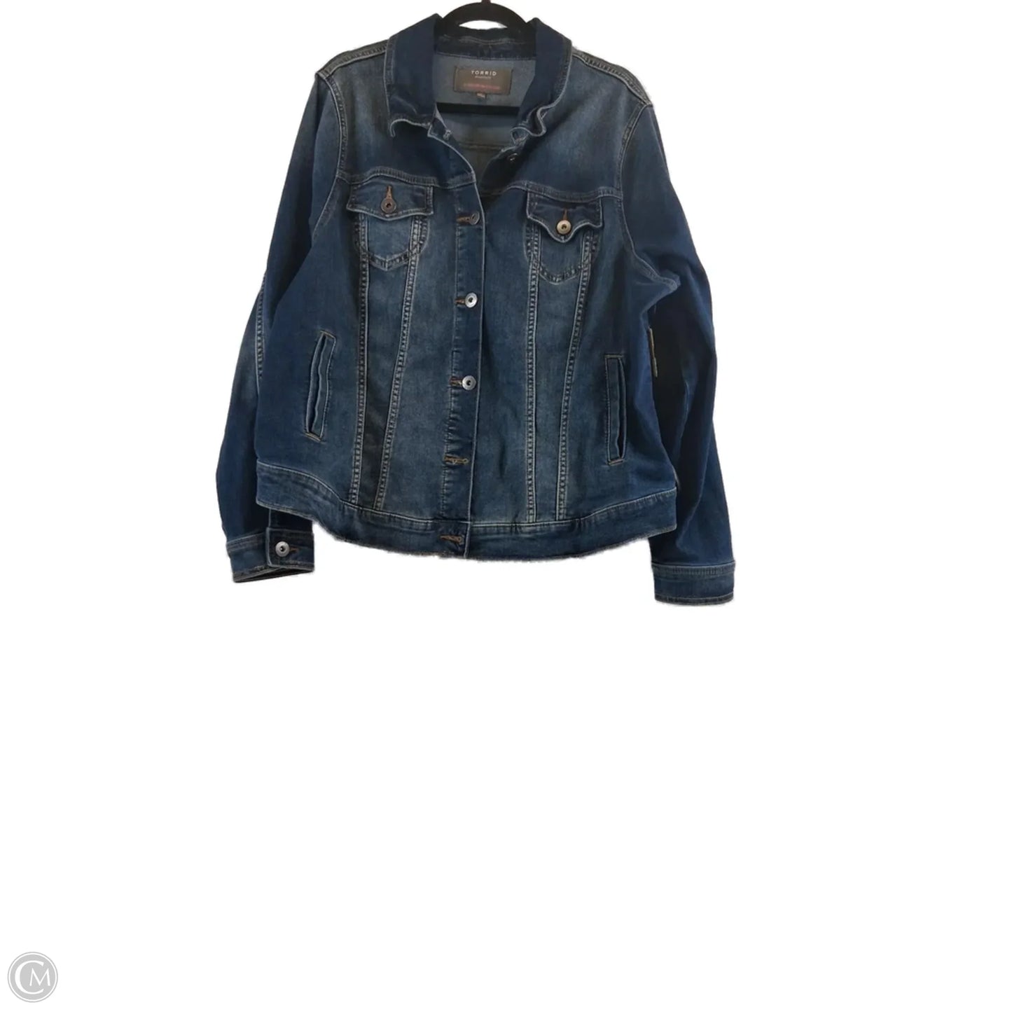 Jacket Denim By Torrid In Blue Denim, Size: 3x