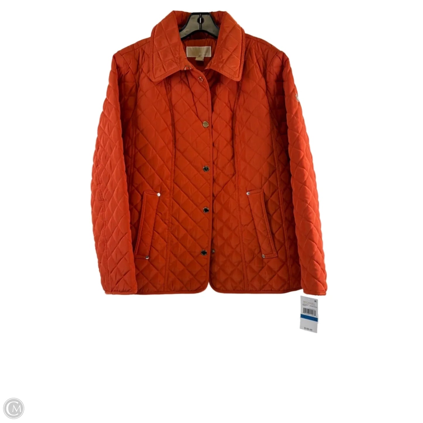 Jacket Puffer & Quilted By Michael By Michael Kors In Orange, Size: Xl